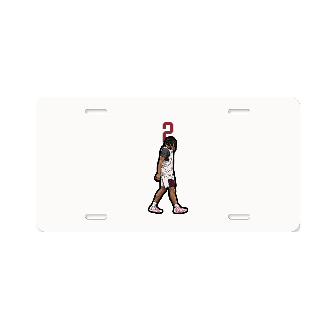 License Plate — Number Top in Classic