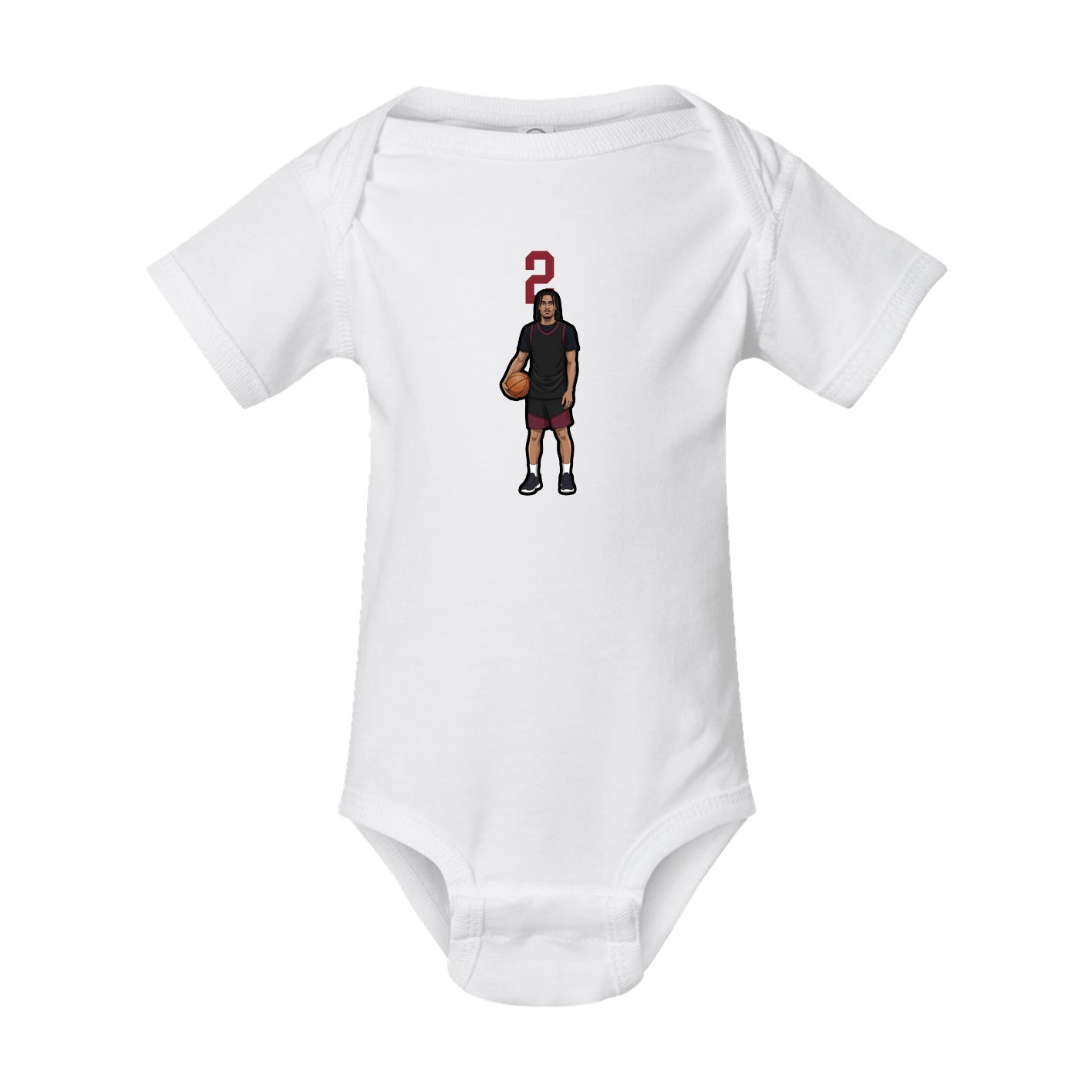 Baby Onesie — Number Top in White