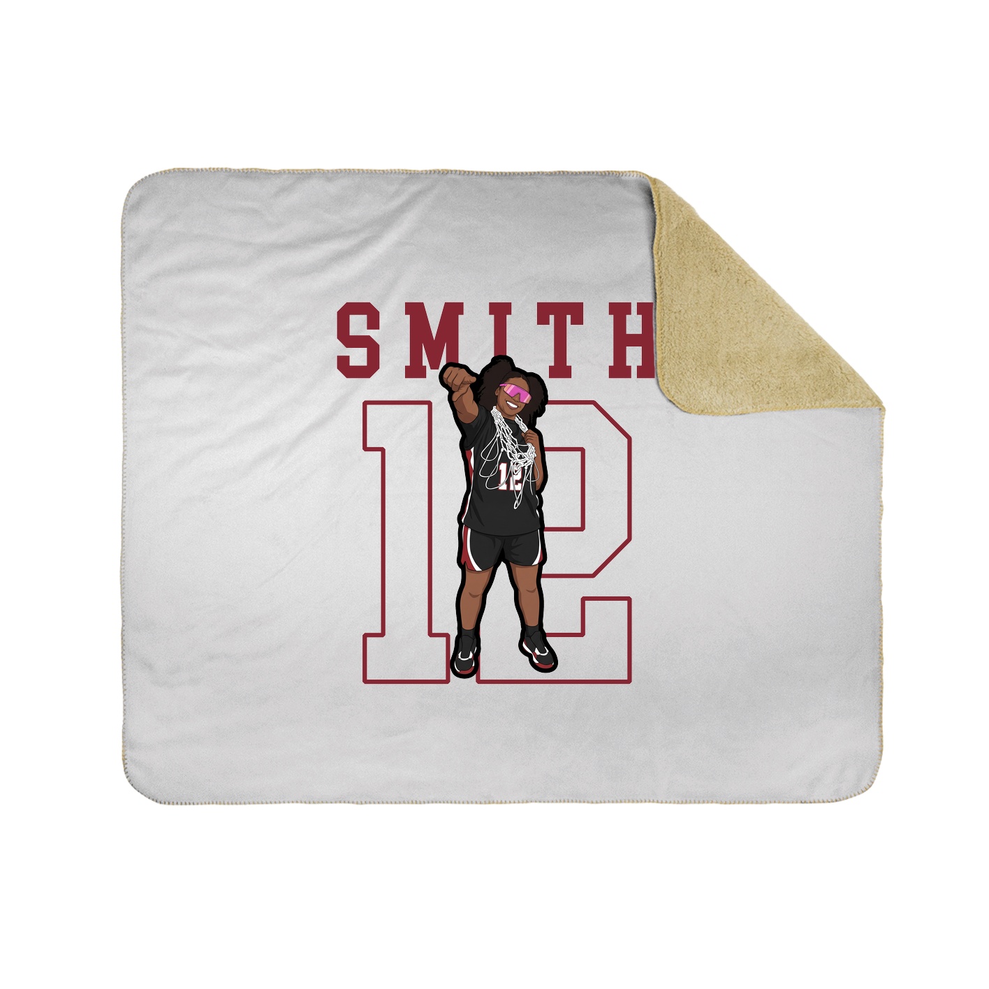 Throw Blanket — Shirsey in White