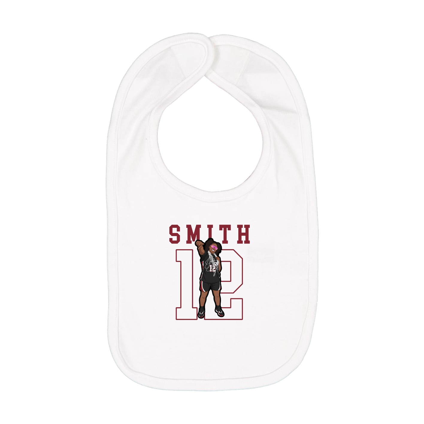Infant Bib — Shirsey in White