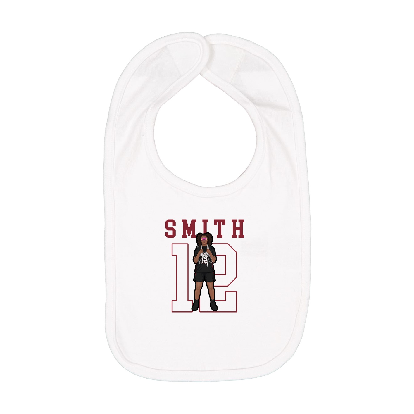 Infant Bib — Shirsey in White