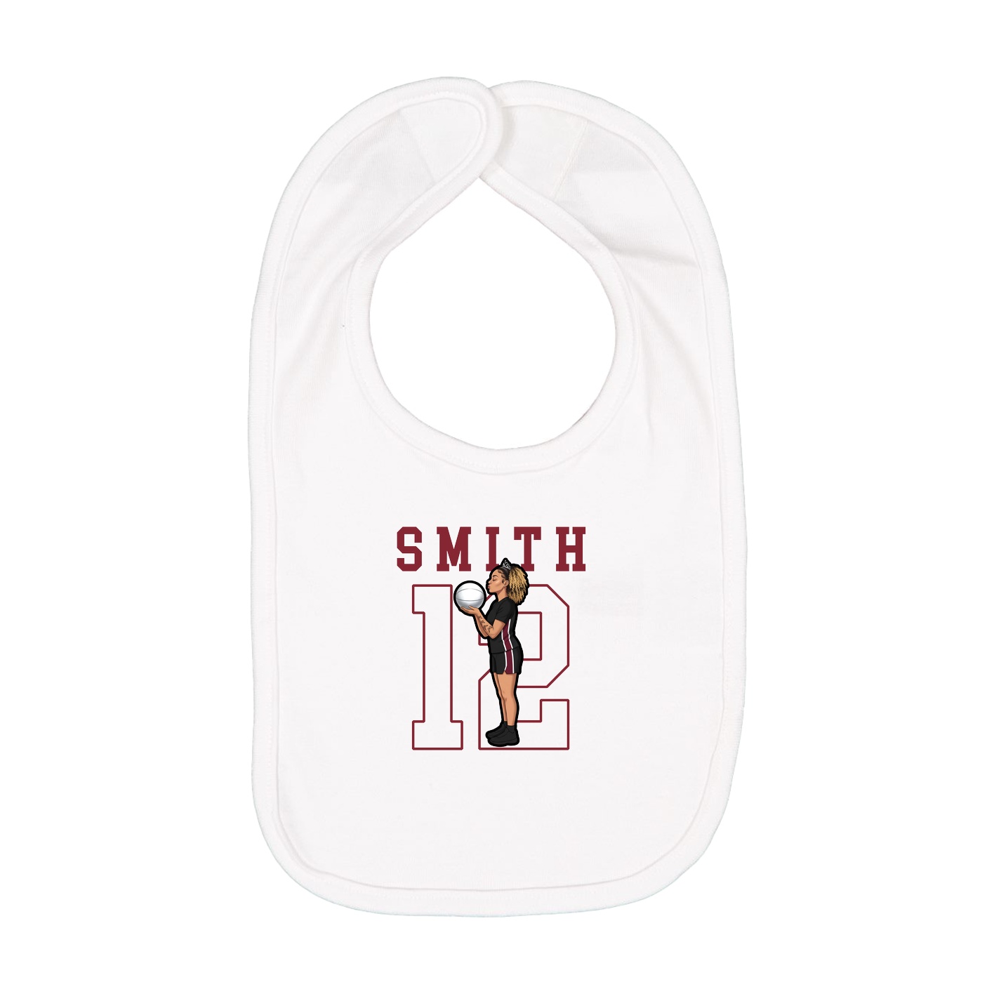 Infant Bib — Shirsey in White