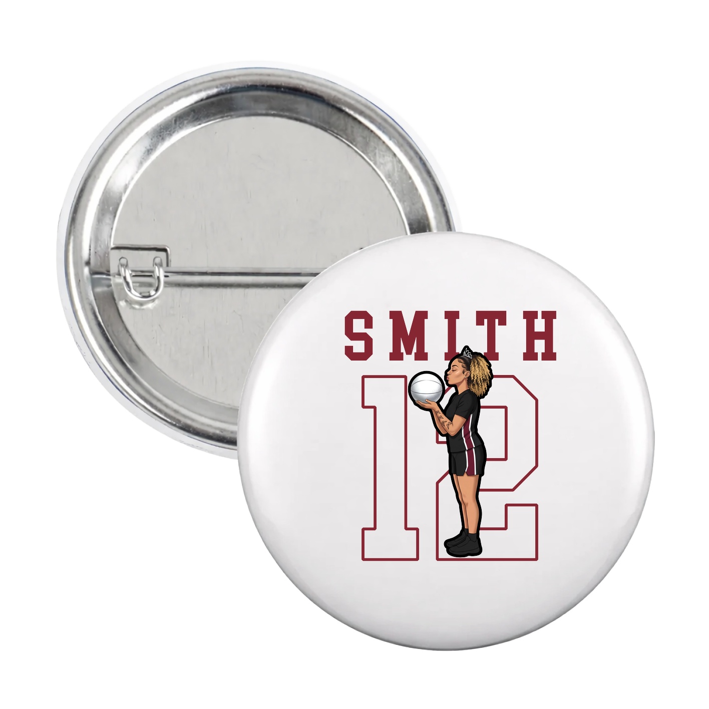 Game Day Button — Shirsey in White