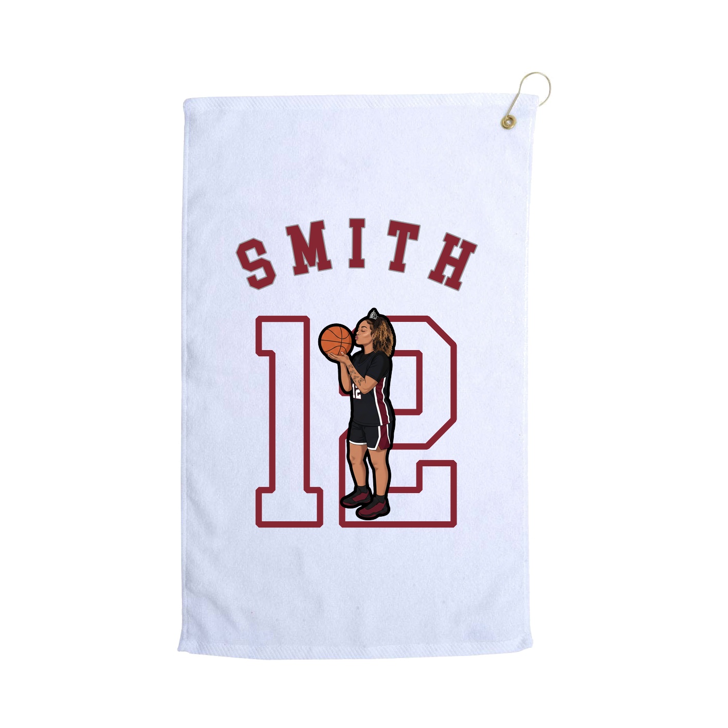 Golf Towel — Shirsey Arch in White