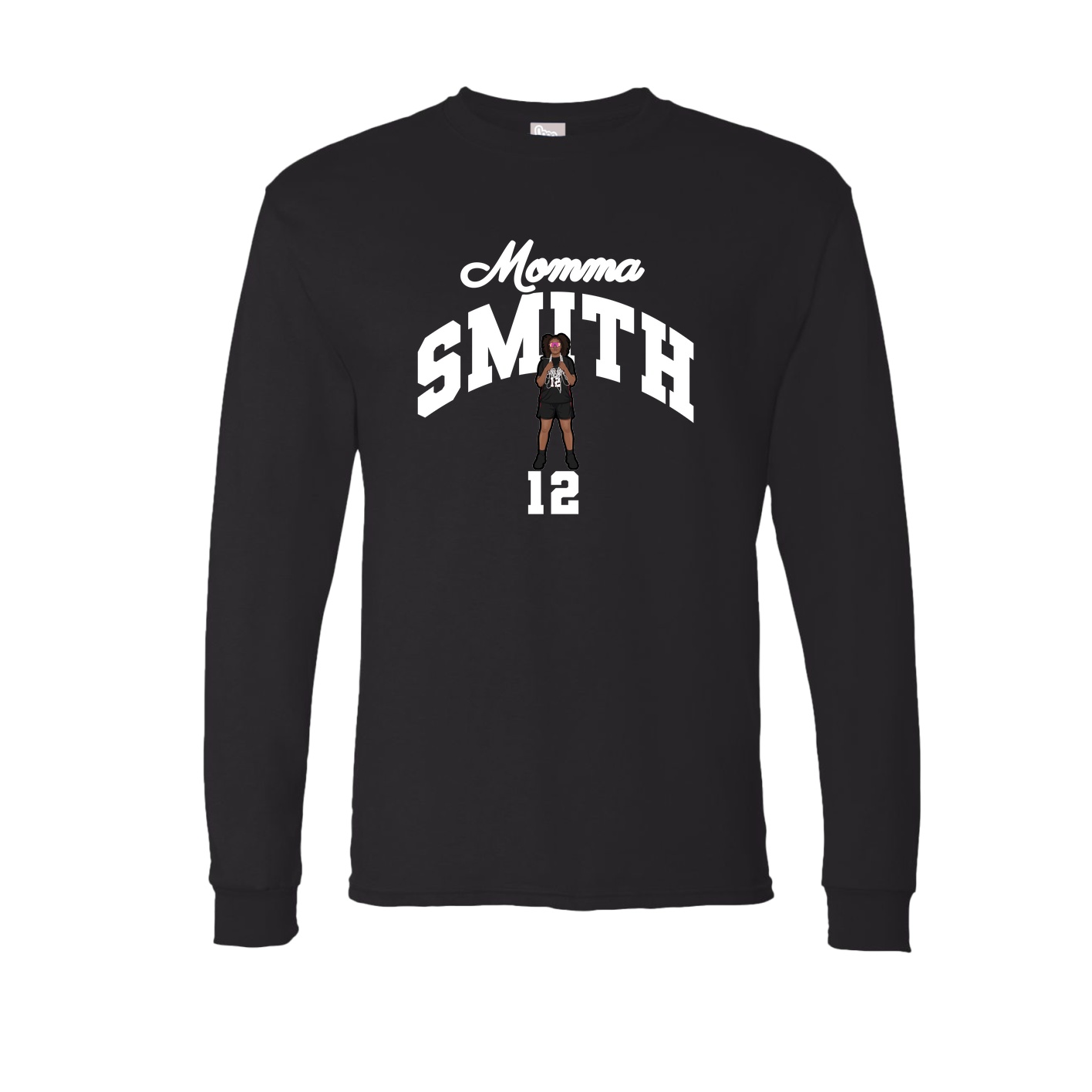 Long Sleeve Tee — Mothers Day Arch in Black