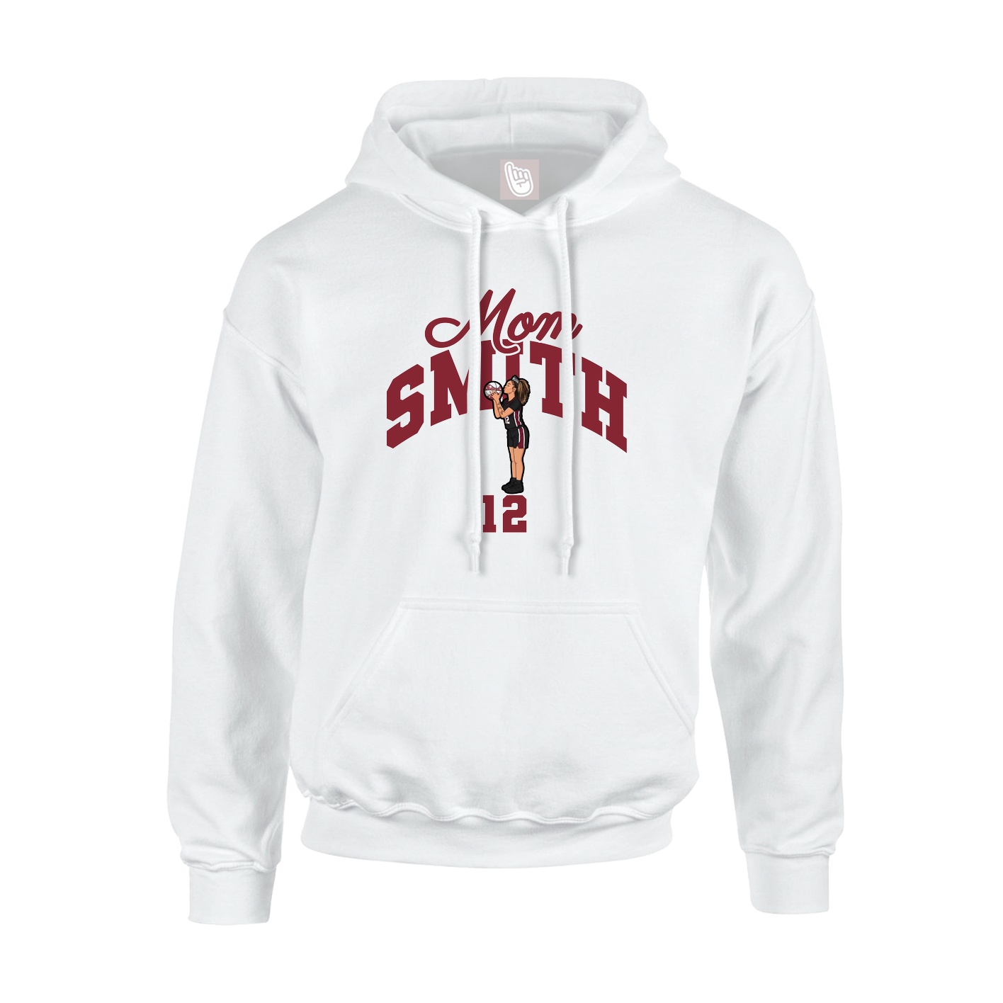 Hoodie — Mothers Day Arch in White