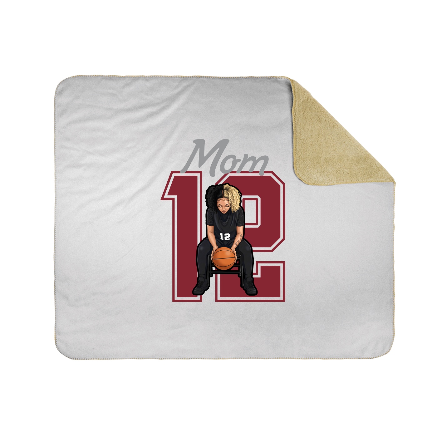 Throw Blanket — Mothers Day Shirsey in White