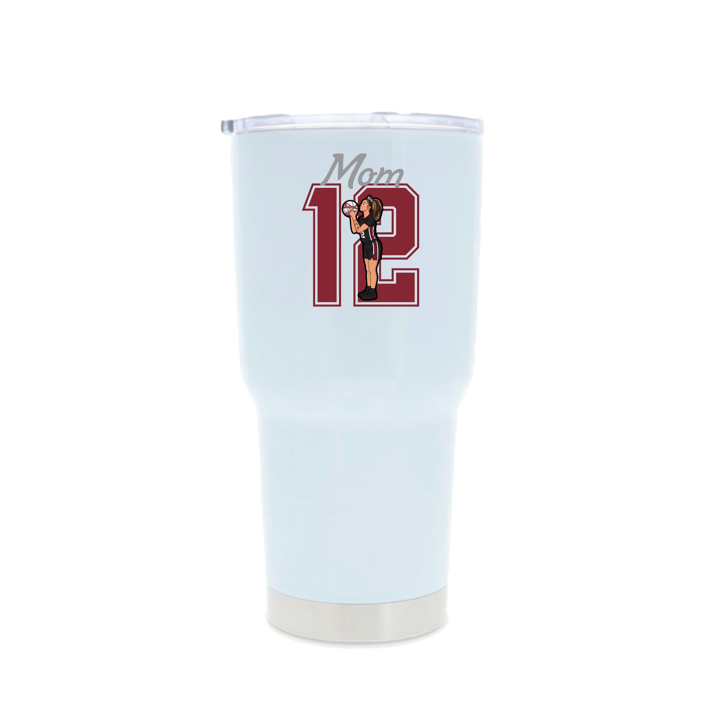 30oz Stainless Steel Tumbler — Mothers Day Shirsey in White