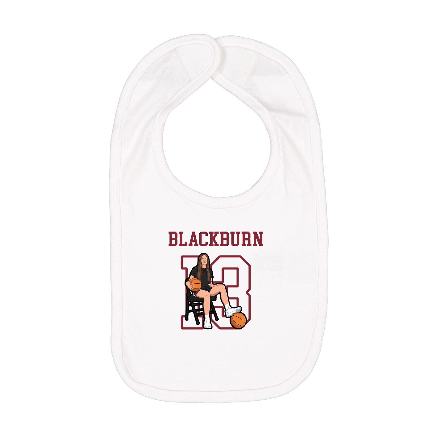 Infant Bib — Shirsey in White