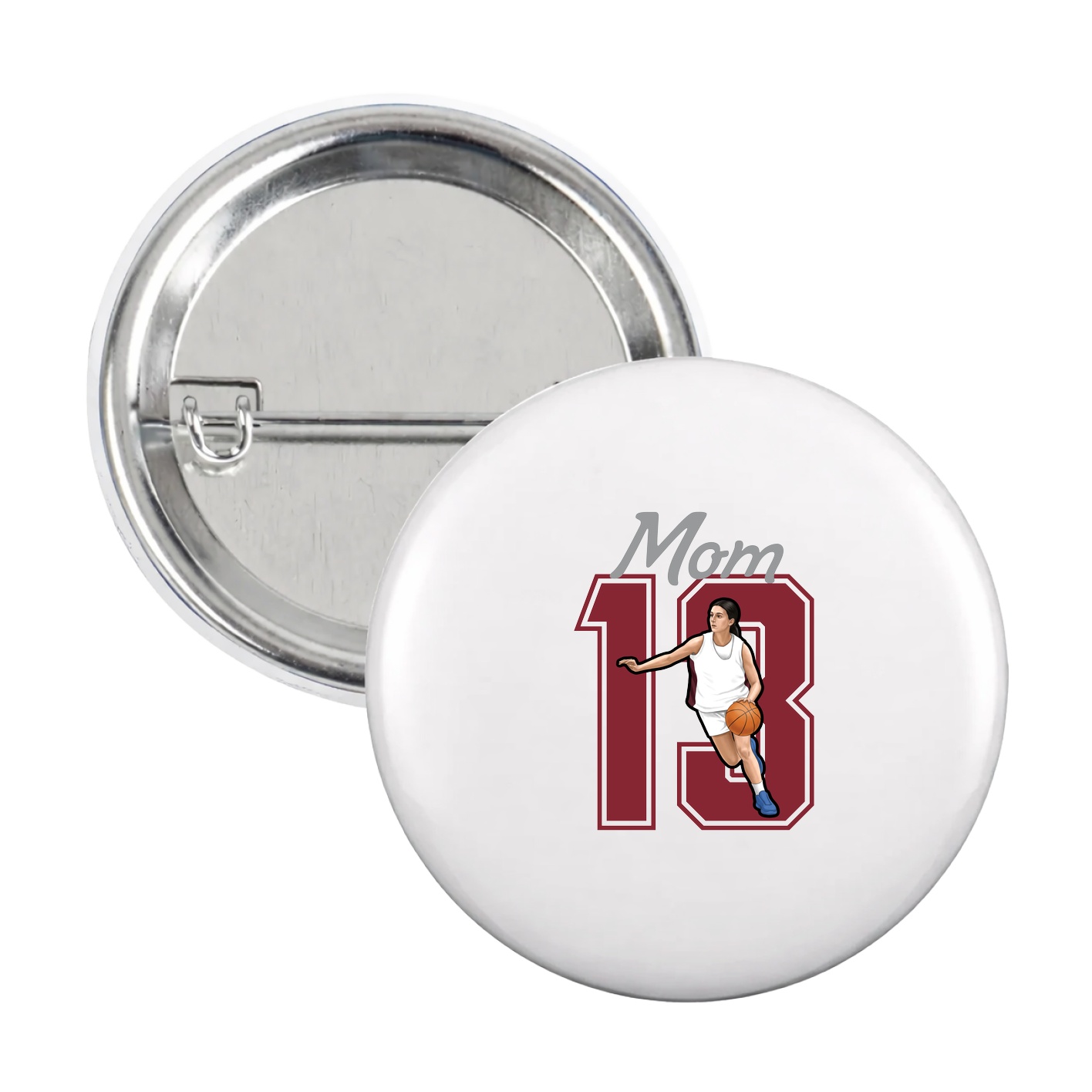 Game Day Button — Mothers Day Shirsey in White