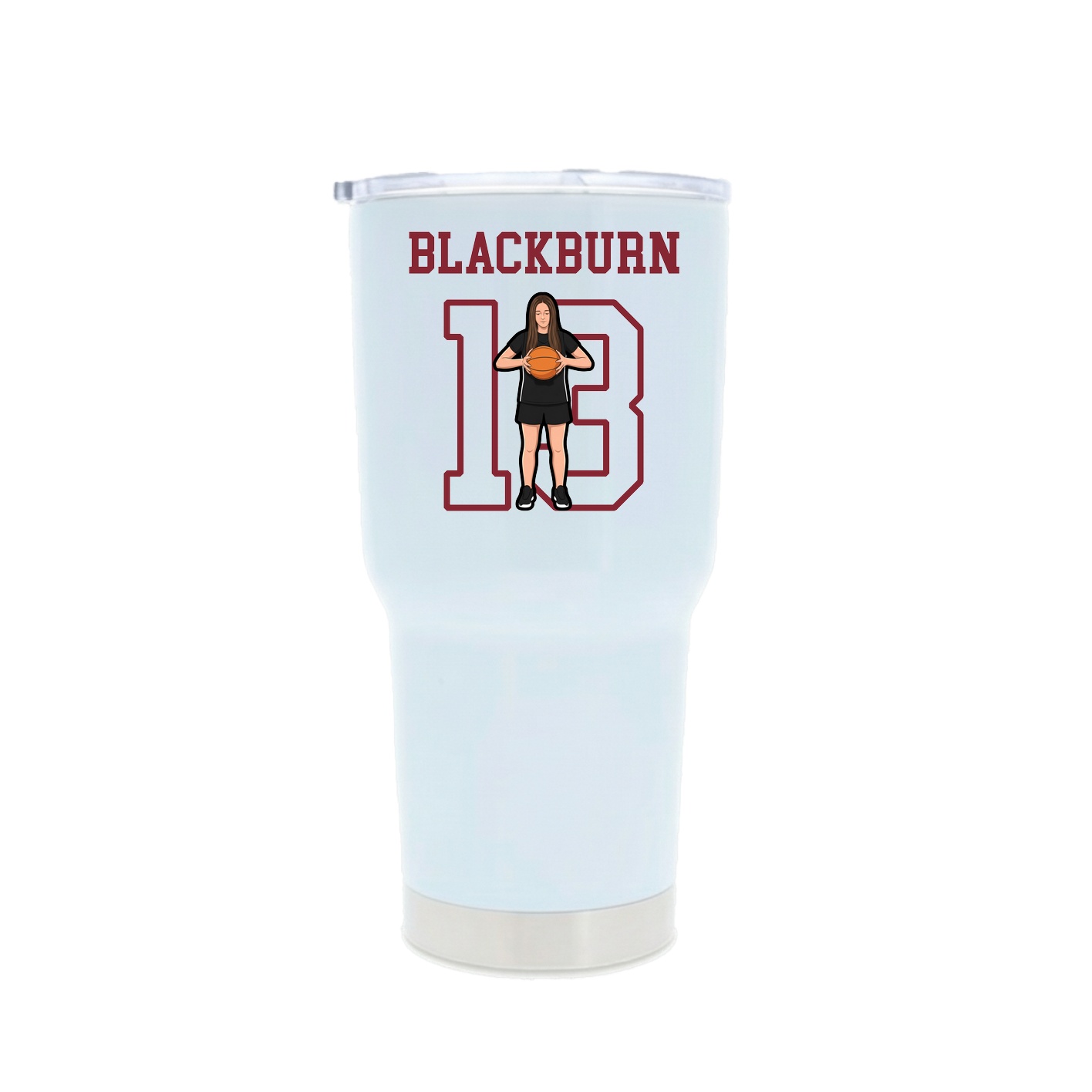 30oz Stainless Steel Tumbler — Shirsey in White
