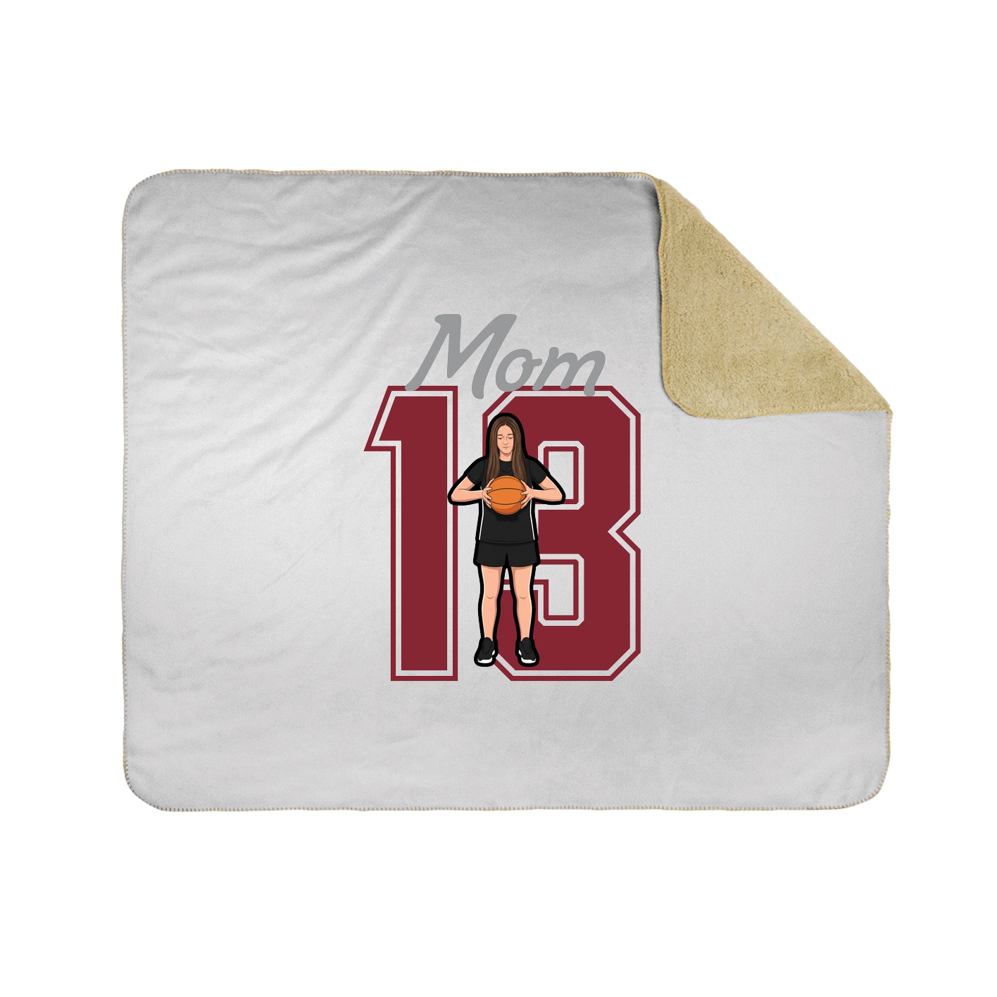 Throw Blanket — Mothers Day Shirsey in White