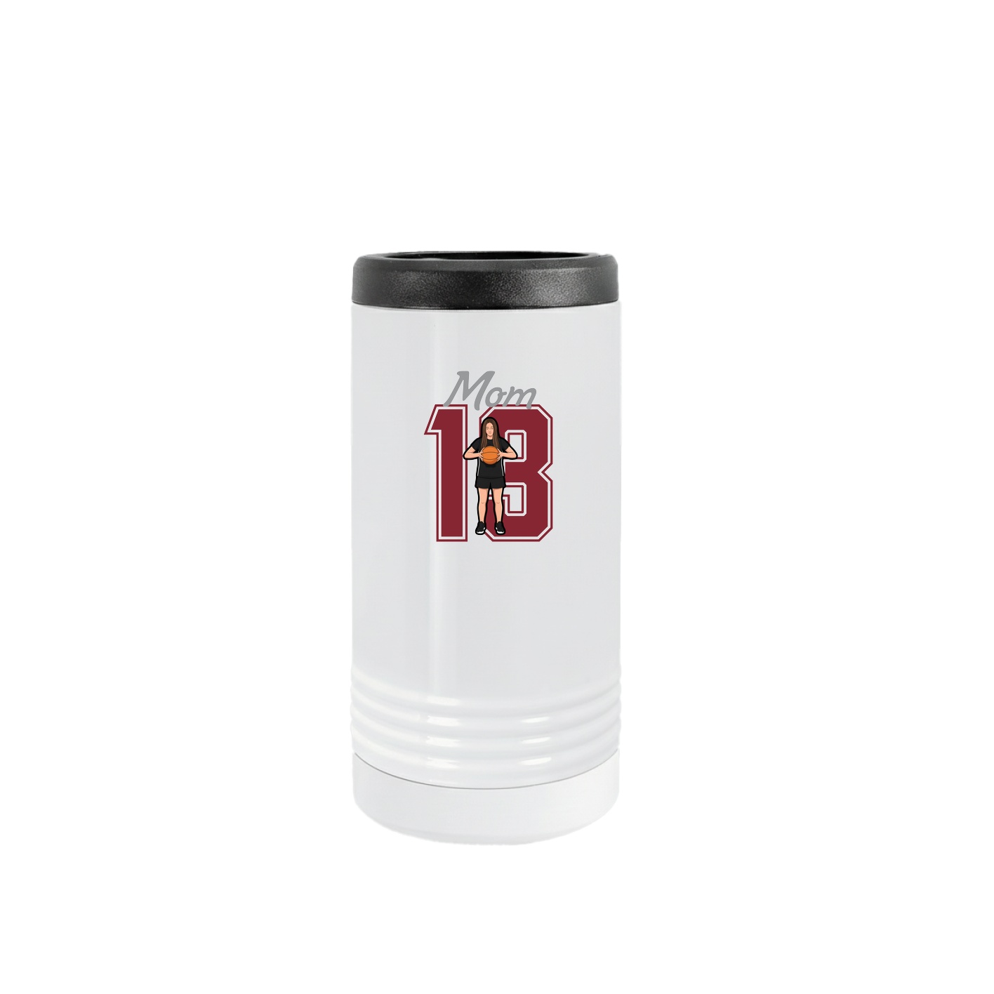 Slim Beverage Holder — Mothers Day Shirsey in White