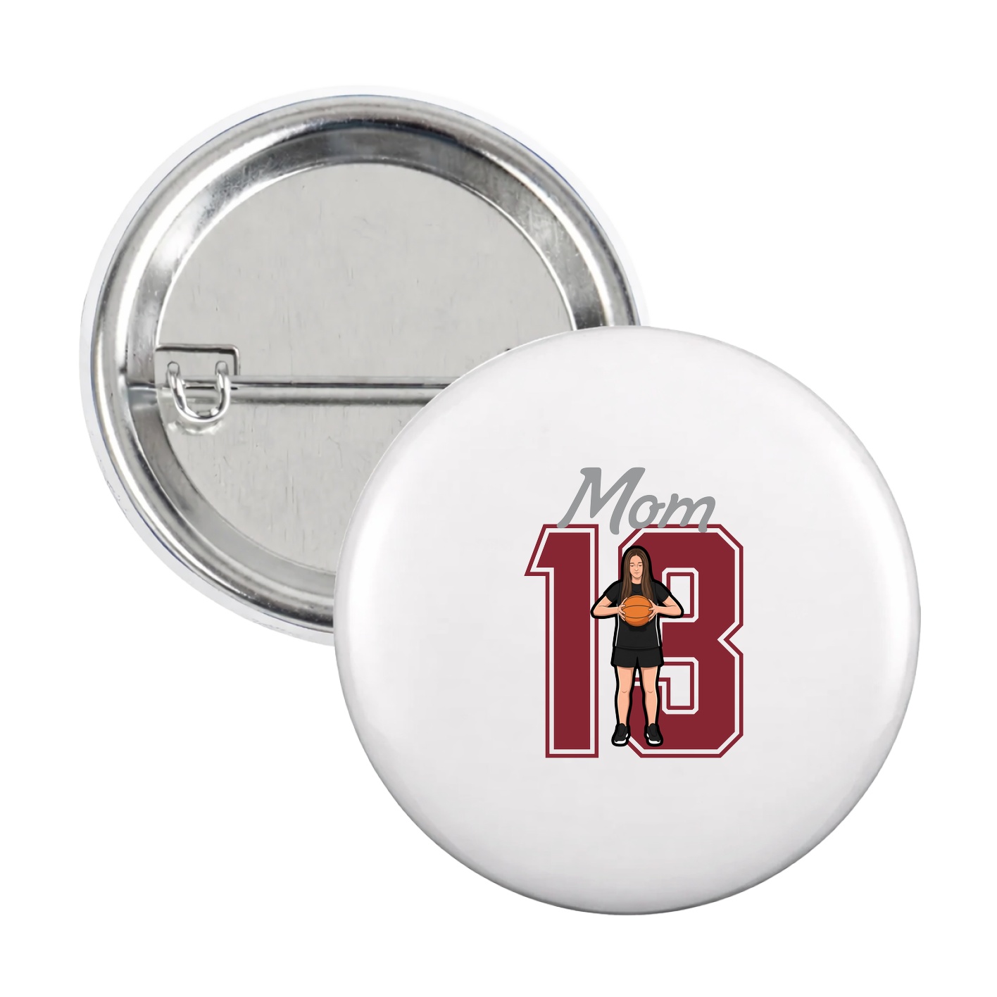 Game Day Button — Mothers Day Shirsey in White