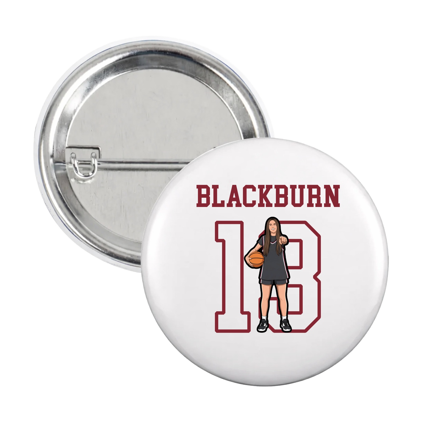 Game Day Button — Shirsey in White
