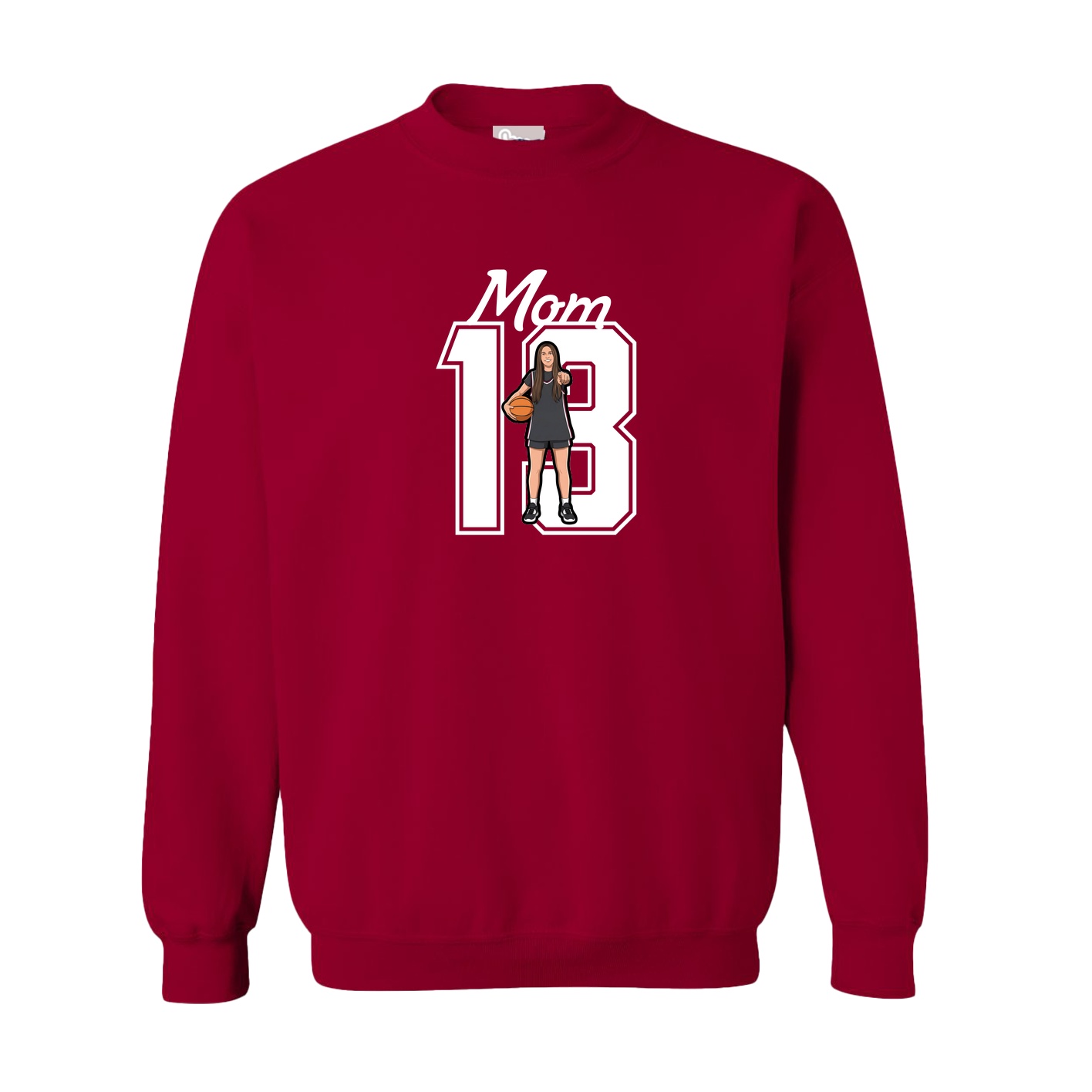 Fleece Crew — Mothers Day Shirsey in Cardinal