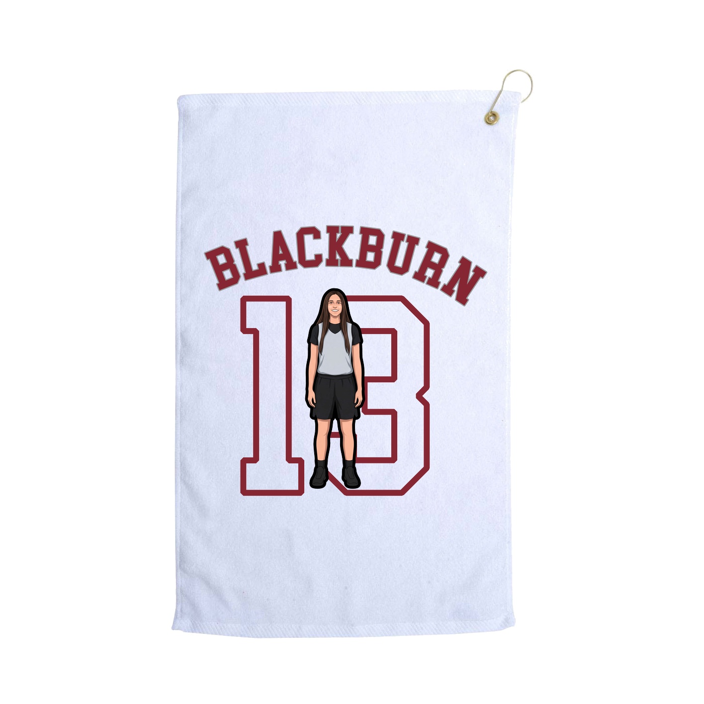 Golf Towel — Shirsey Arch in White