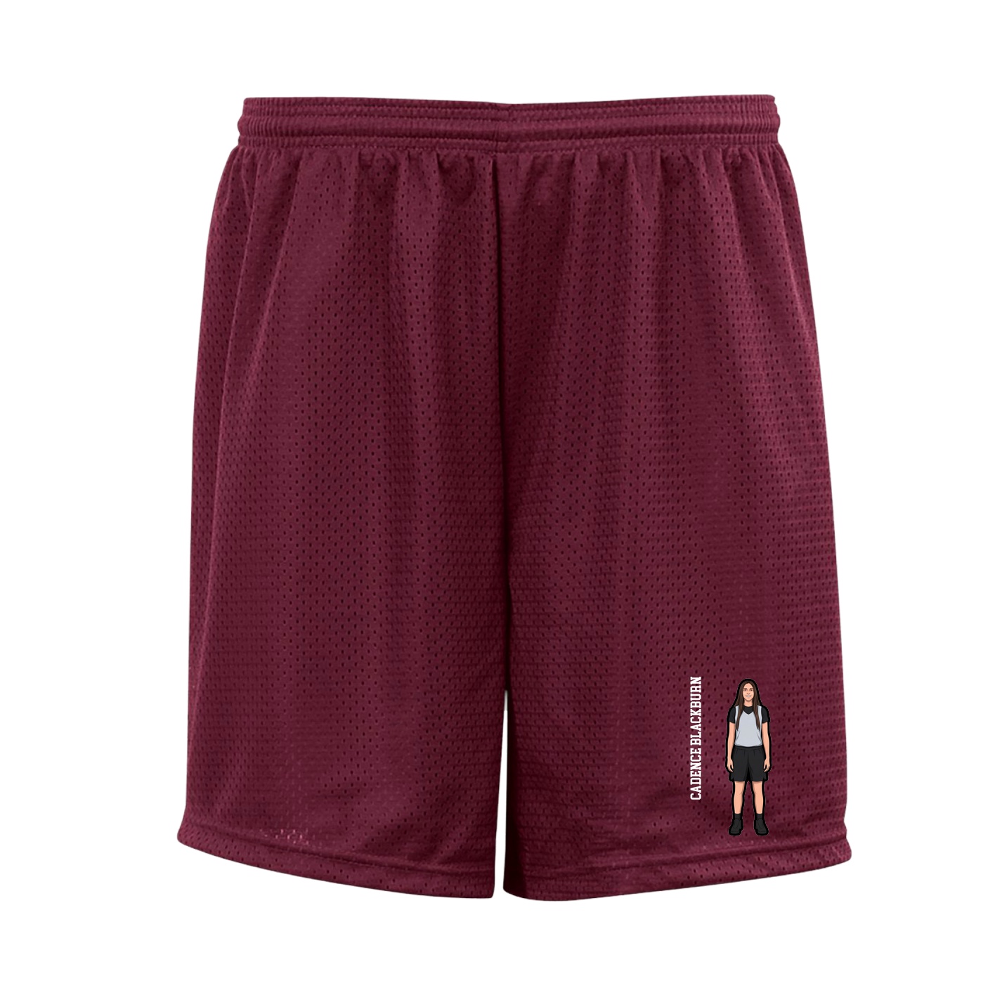 Shorts — Name Vertical in Cardinal