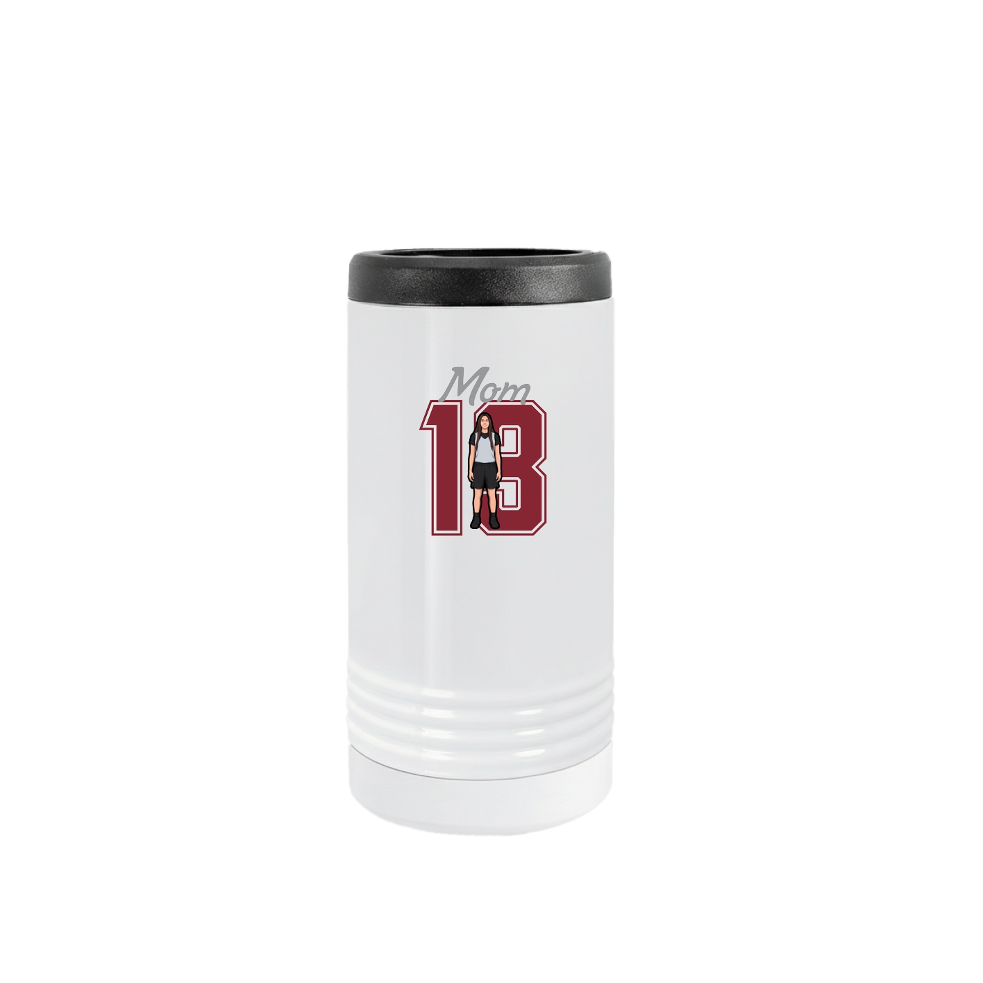 Slim Beverage Holder — Mothers Day Shirsey in White