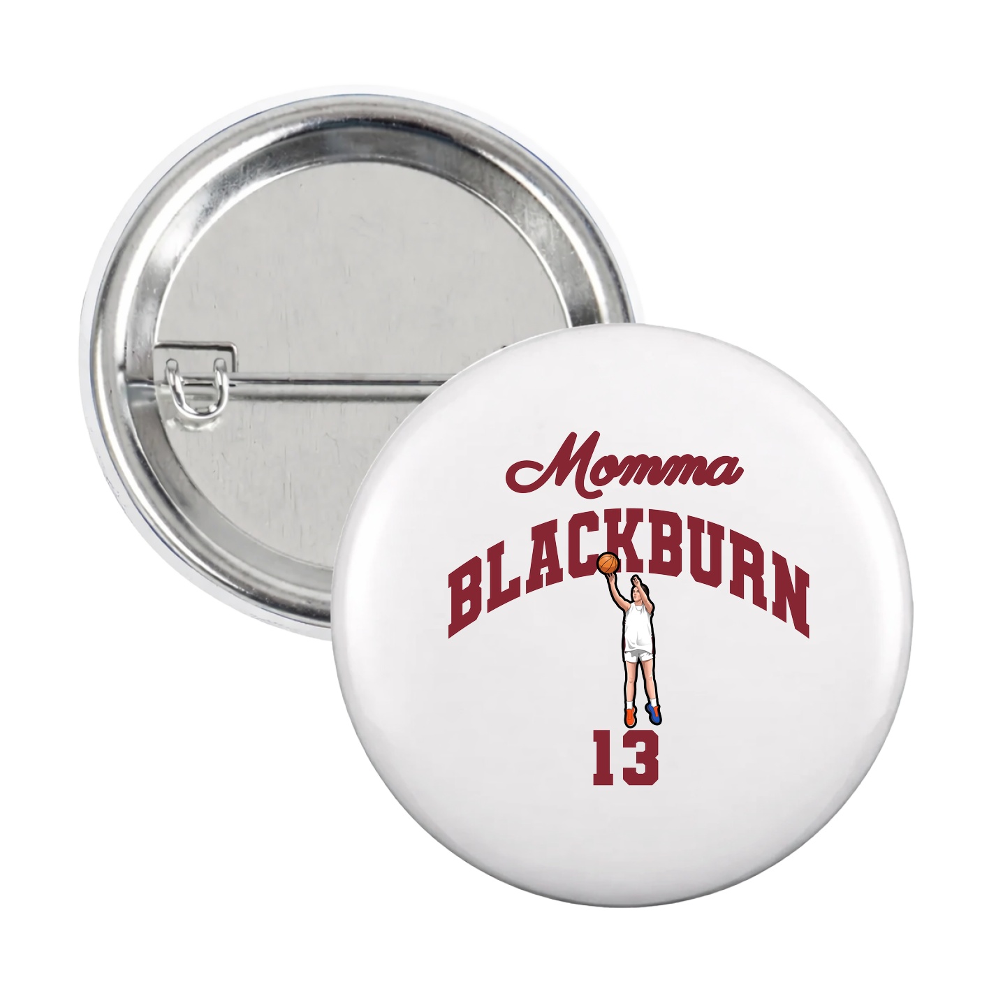 Game Day Button — Mothers Day Arch in White