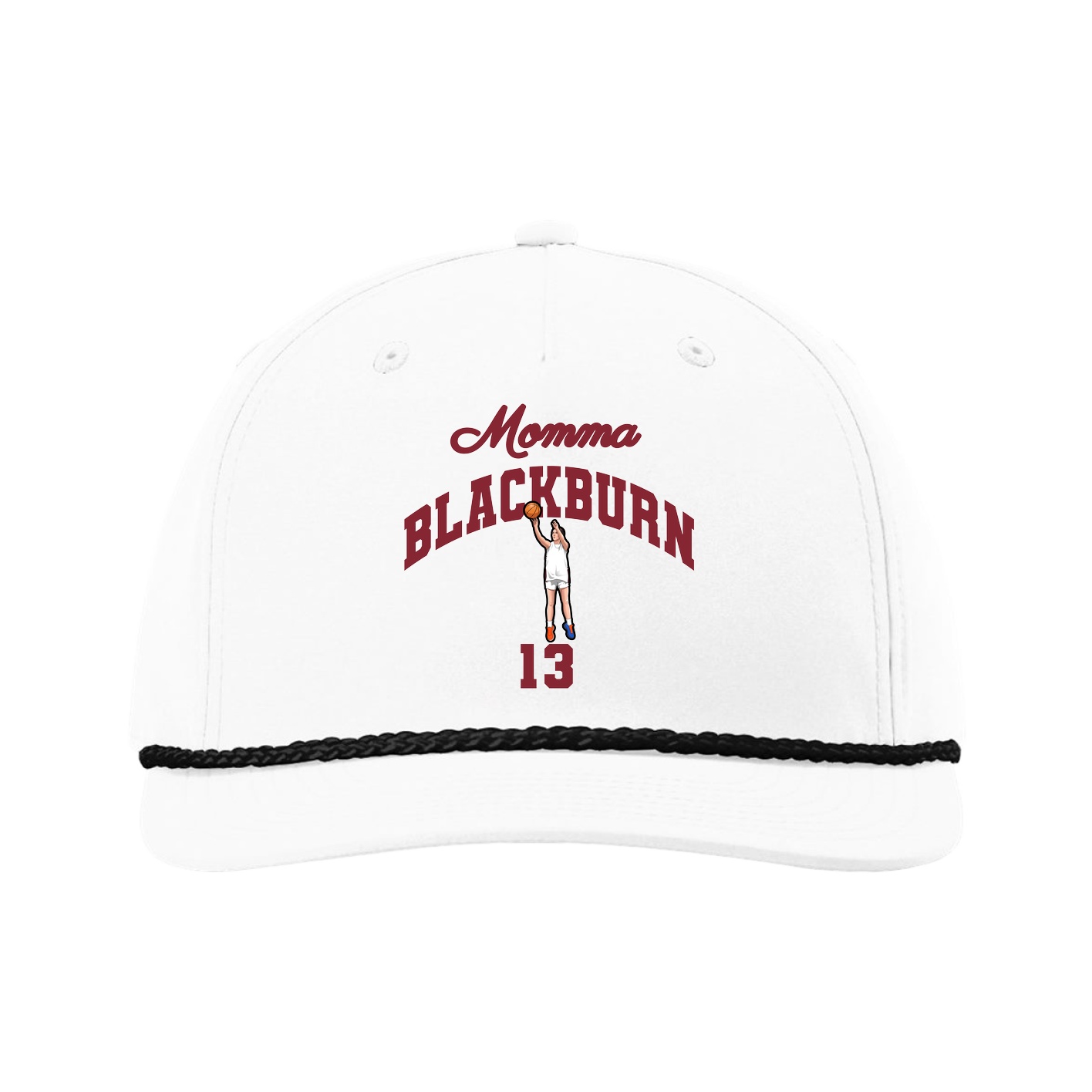 Five-Panel Classic Rope Cap — Mothers Day Arch in White