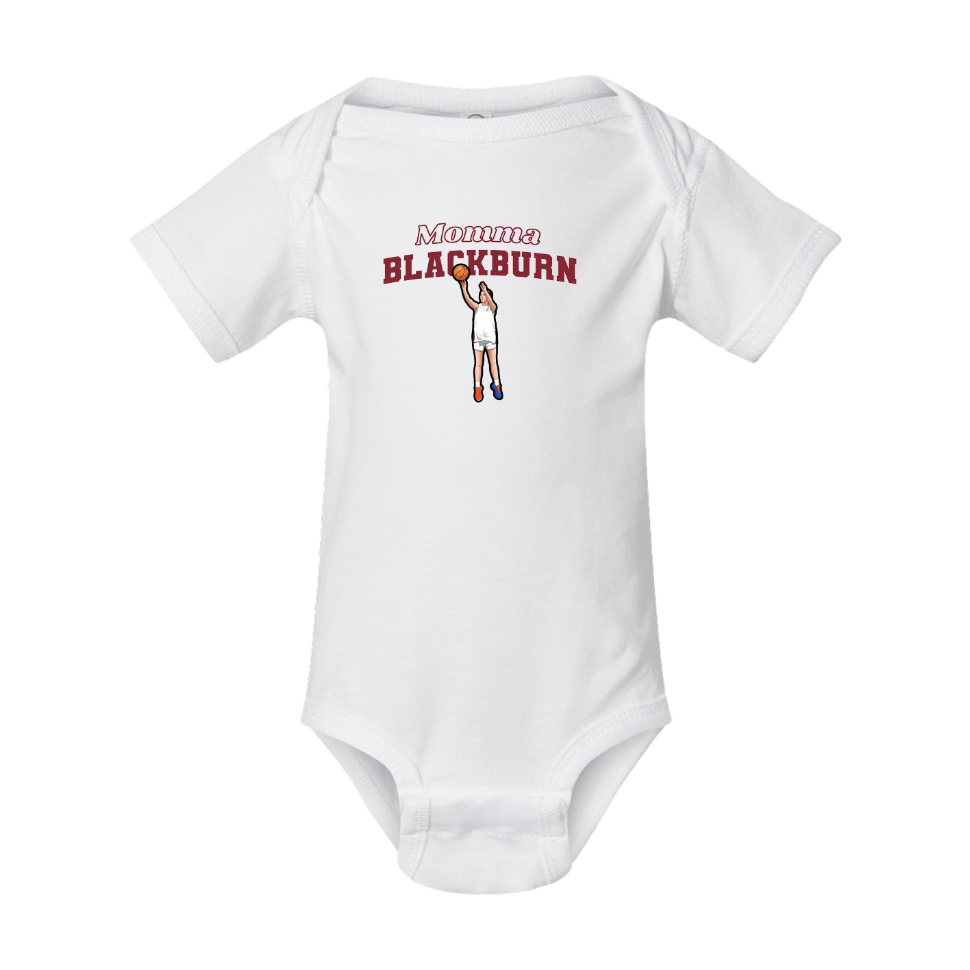 Baby Onesie — Mothers Day Block in White