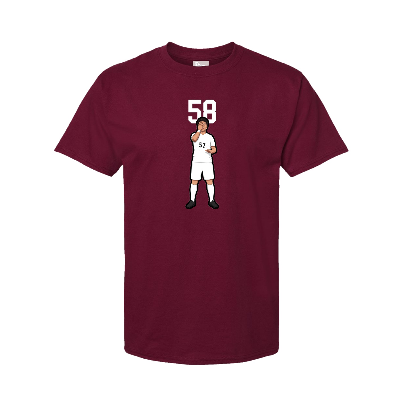Tee — Number Top in Cardinal