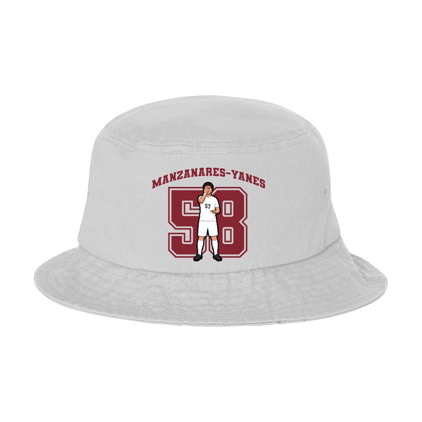 Bucket Cap — Number in White