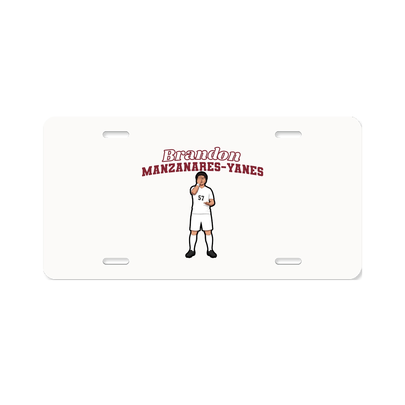License Plate — Name Arch in Classic