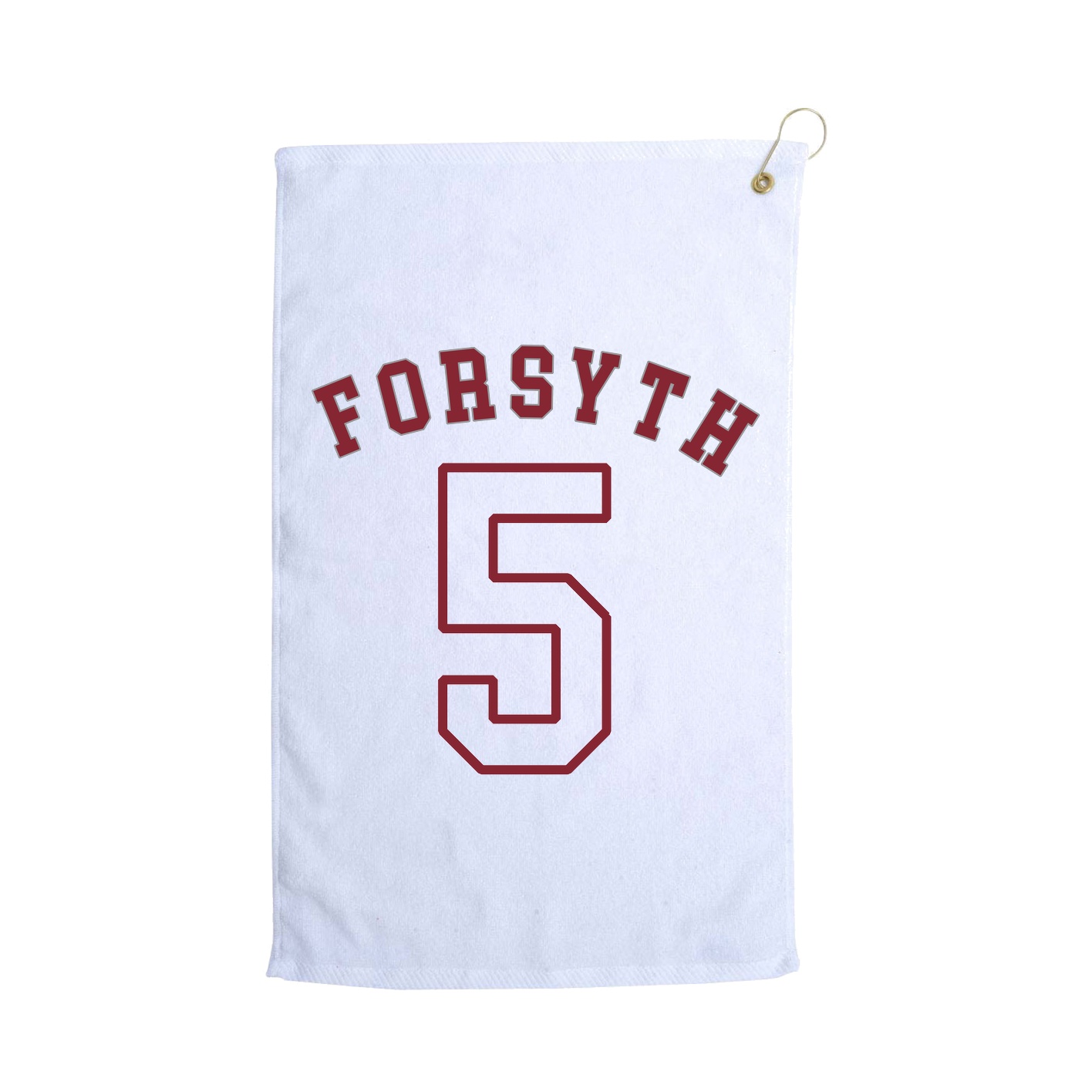 Golf Towel — Shirsey Arch in White