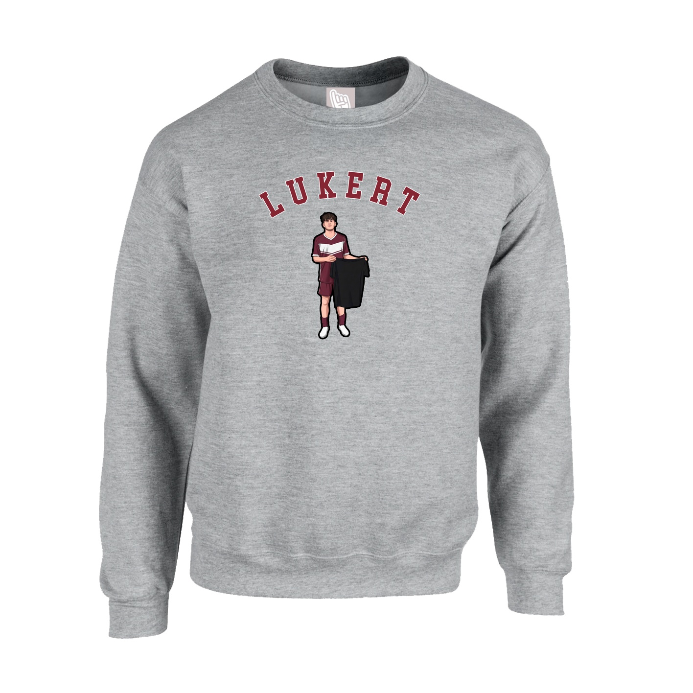 Fleece Crew — Shirsey Arch in Grey