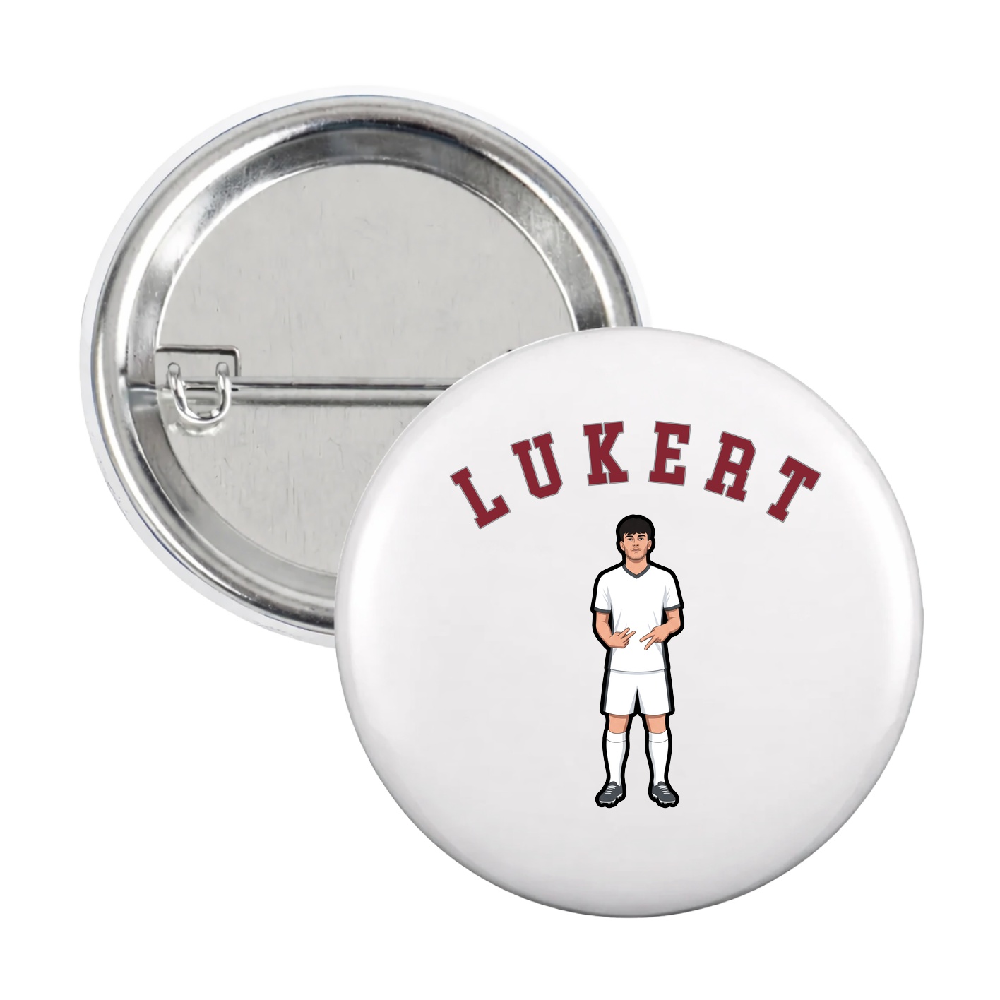 Game Day Button — Shirsey Arch in White