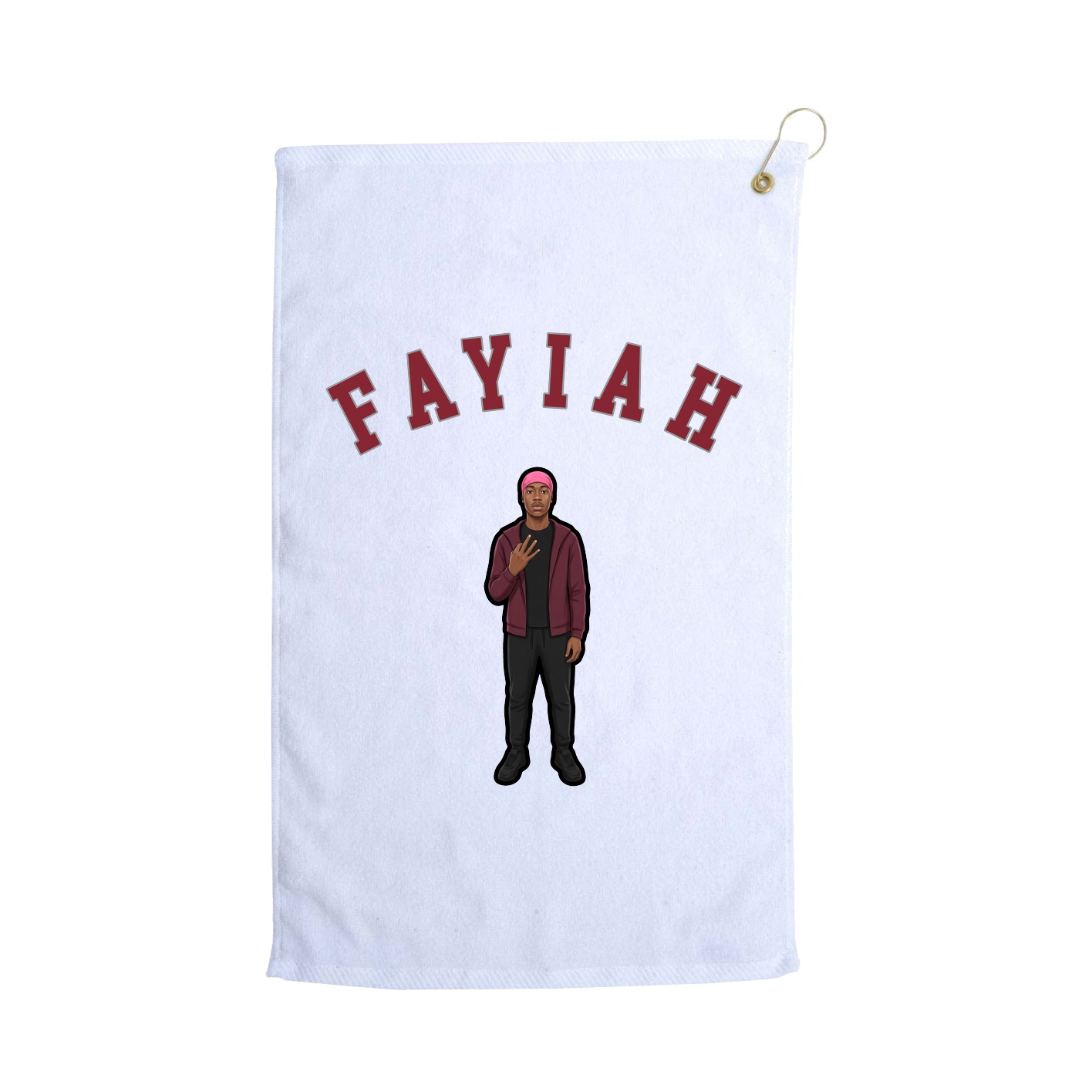 Golf Towel — Shirsey Arch in White