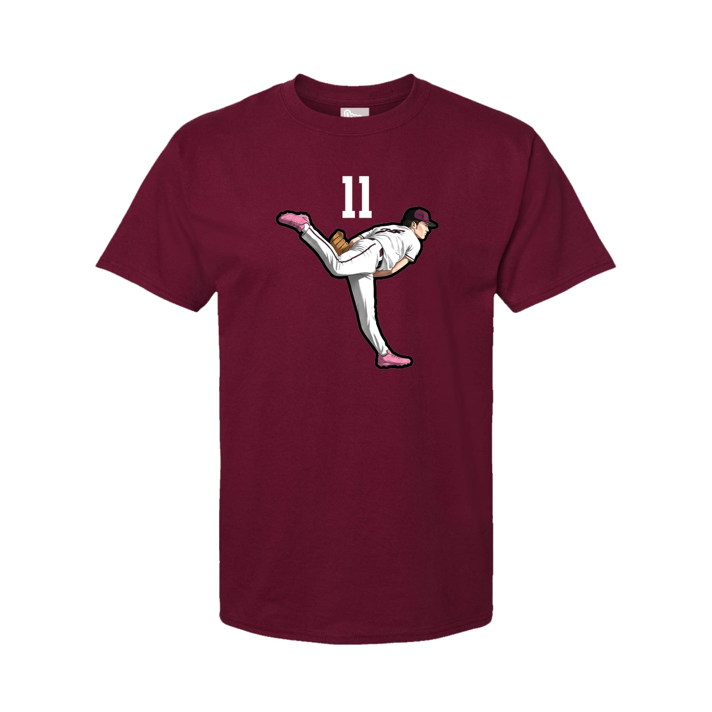 Tee — Number Top in Cardinal