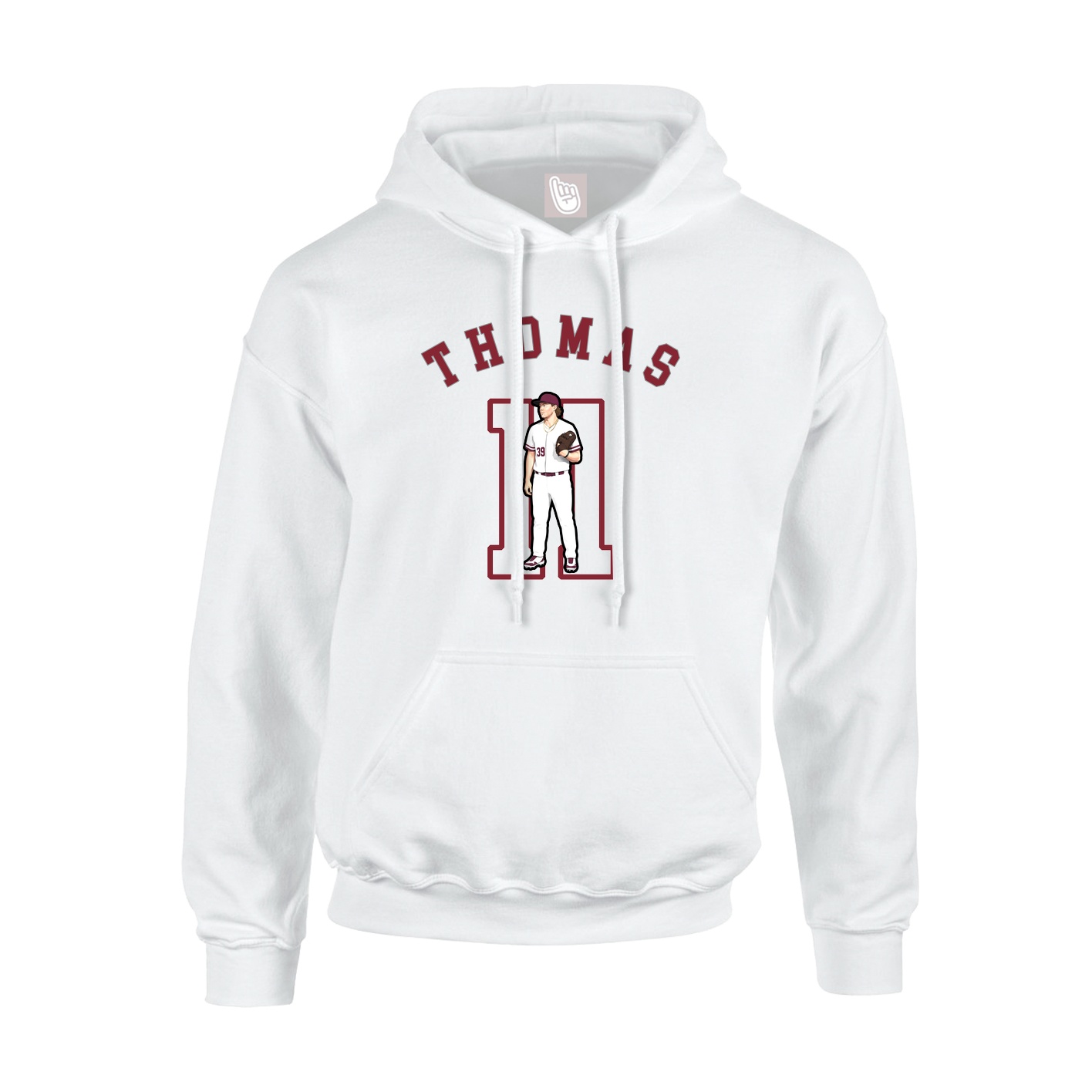 Hoodie — Shirsey Arch in White