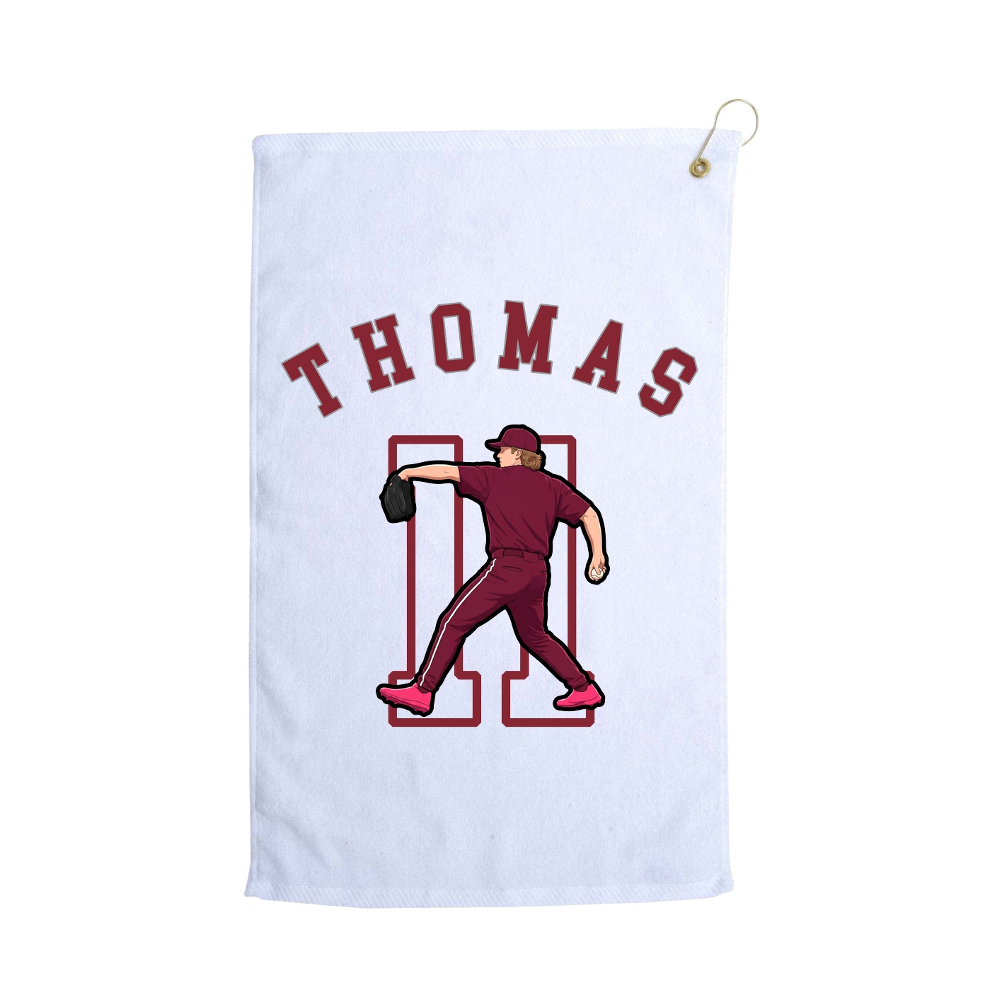 Golf Towel — Shirsey Arch in White