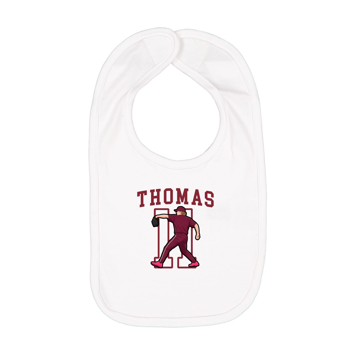 Infant Bib — Shirsey in White