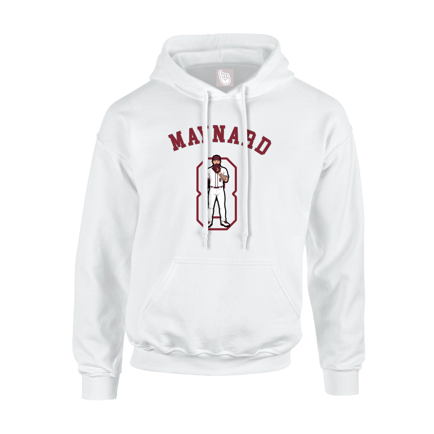 Hoodie — Shirsey Arch in White