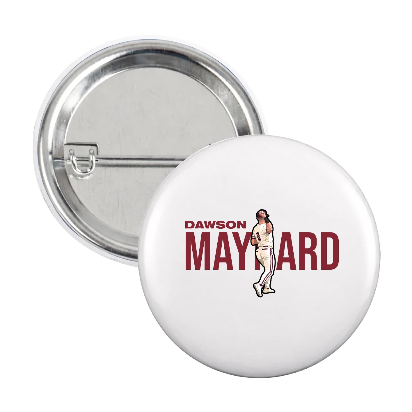 Game Day Button — Player Name in White