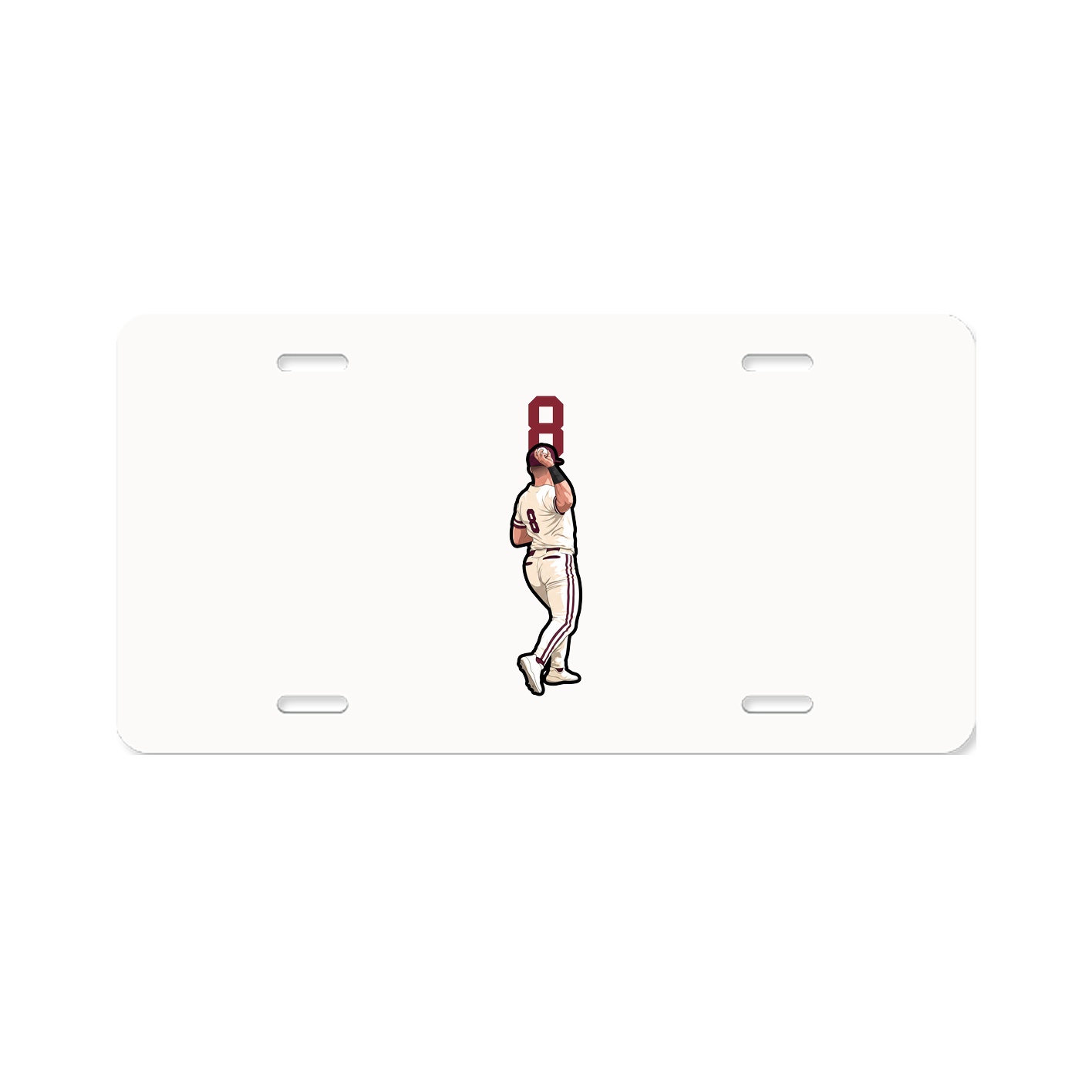 License Plate — Number Top in Classic