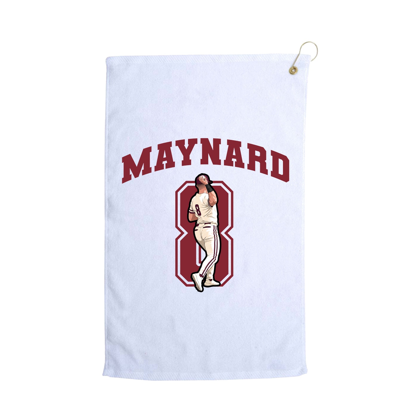 Golf Towel — Number in White