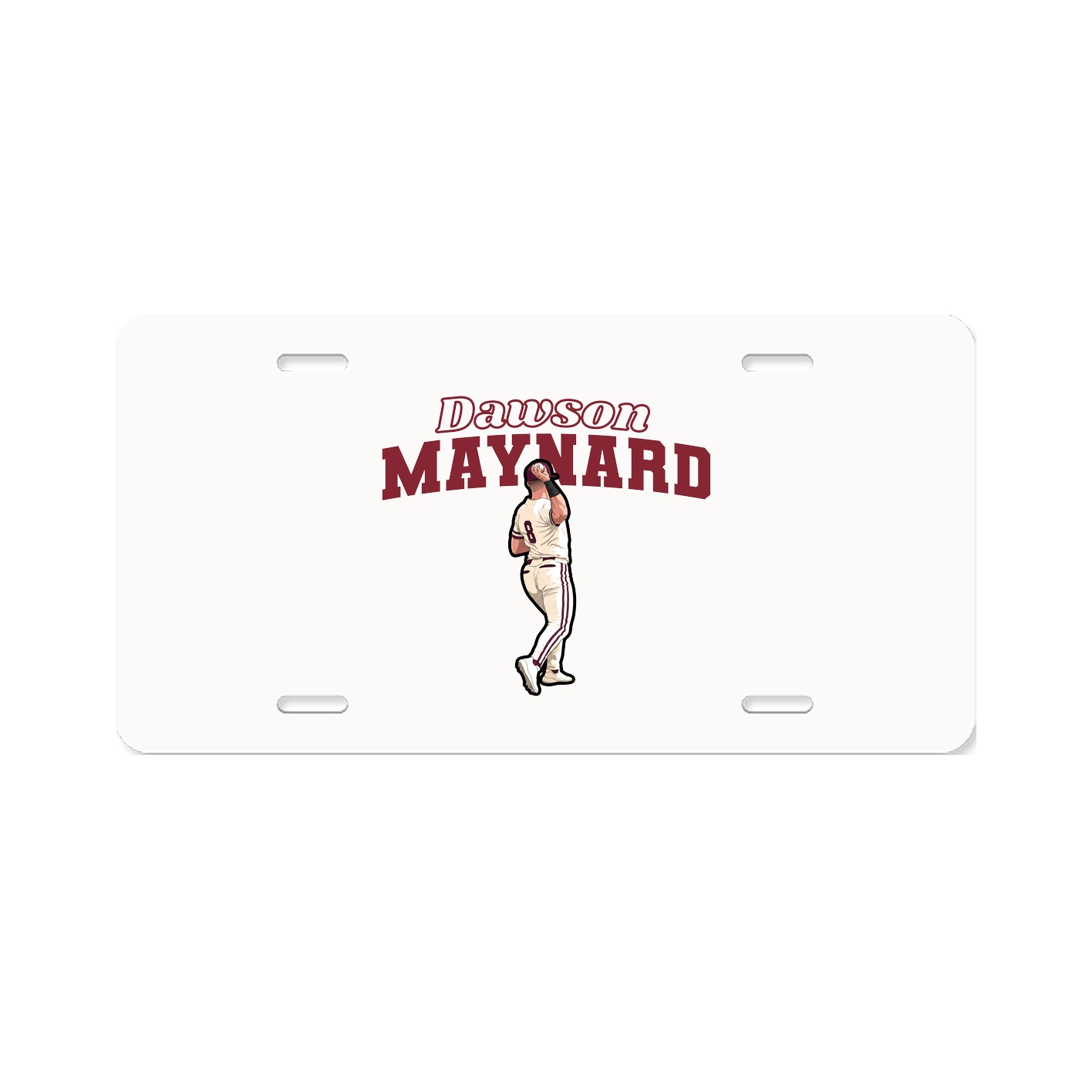 License Plate — Name Arch in Classic