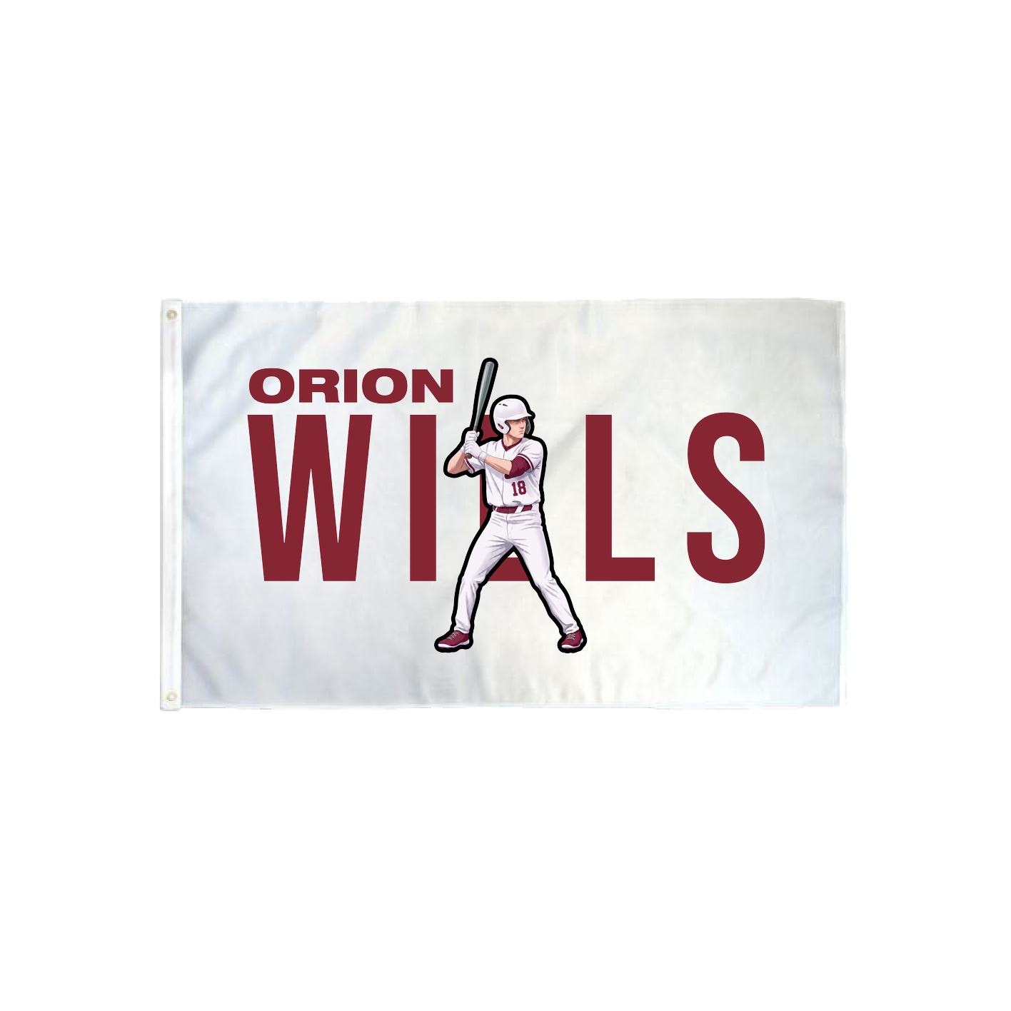 3x5 Flag — Player Name in Classic