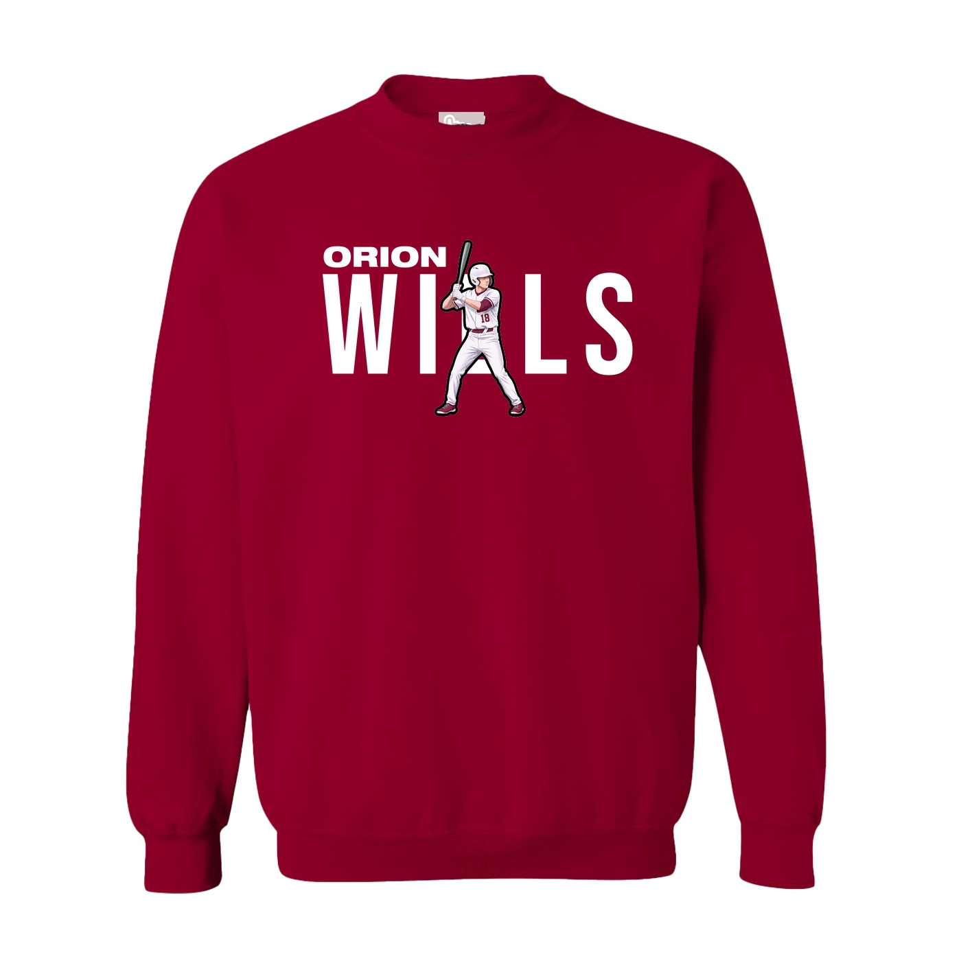 Fleece Crew — Player Name in Cardinal