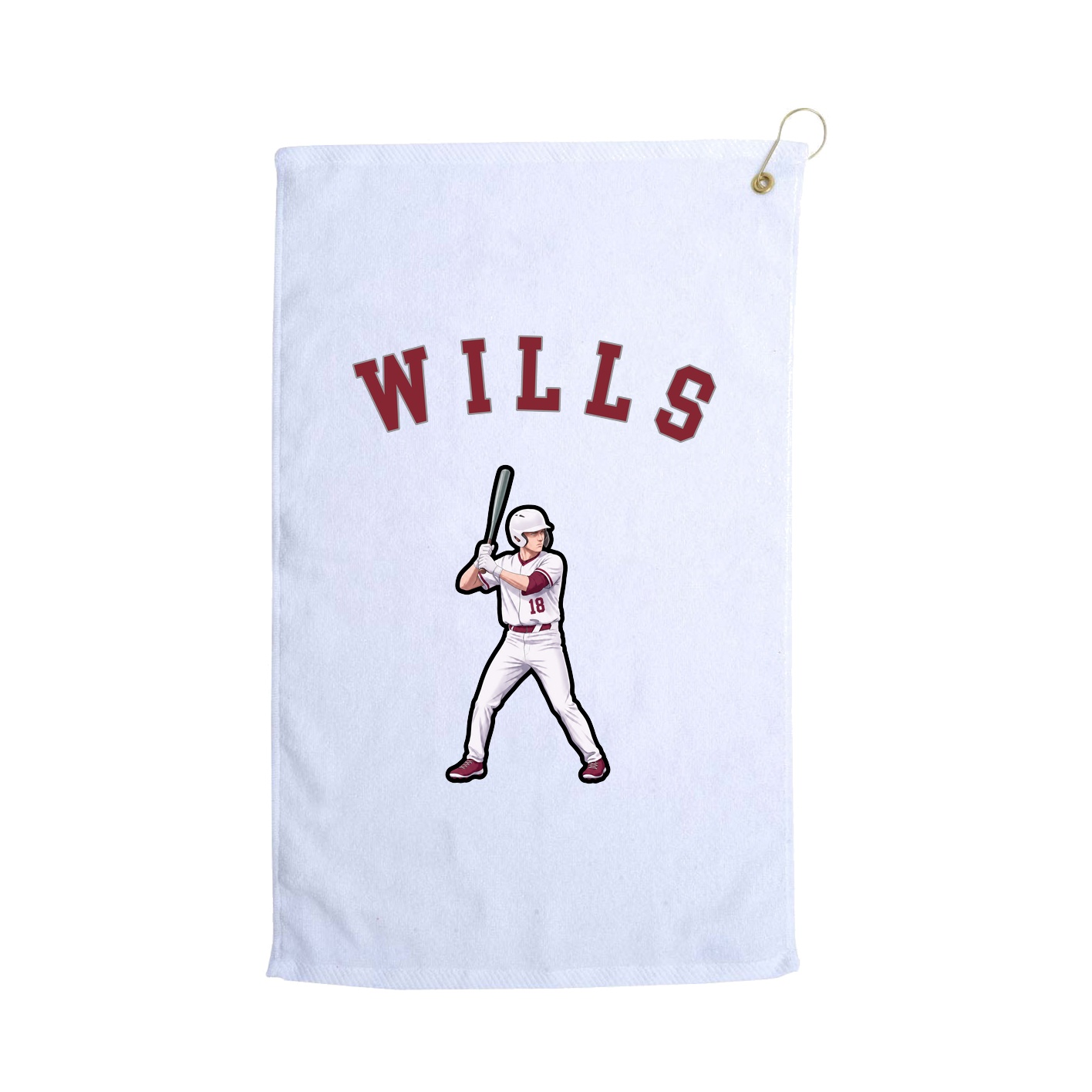 Golf Towel — Shirsey Arch in White