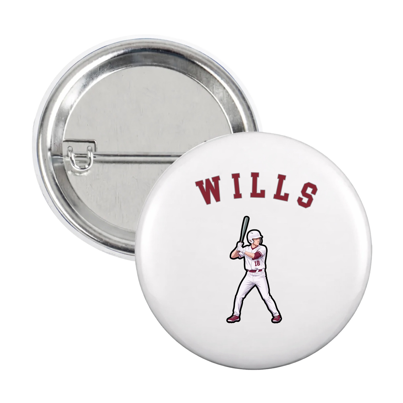 Game Day Button — Shirsey Arch in White