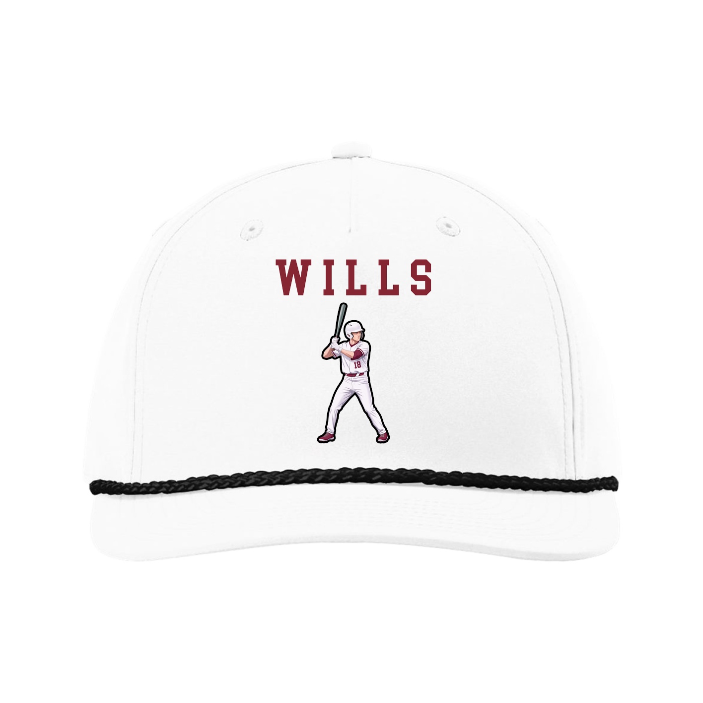 Five-Panel Classic Rope Cap — Shirsey in White