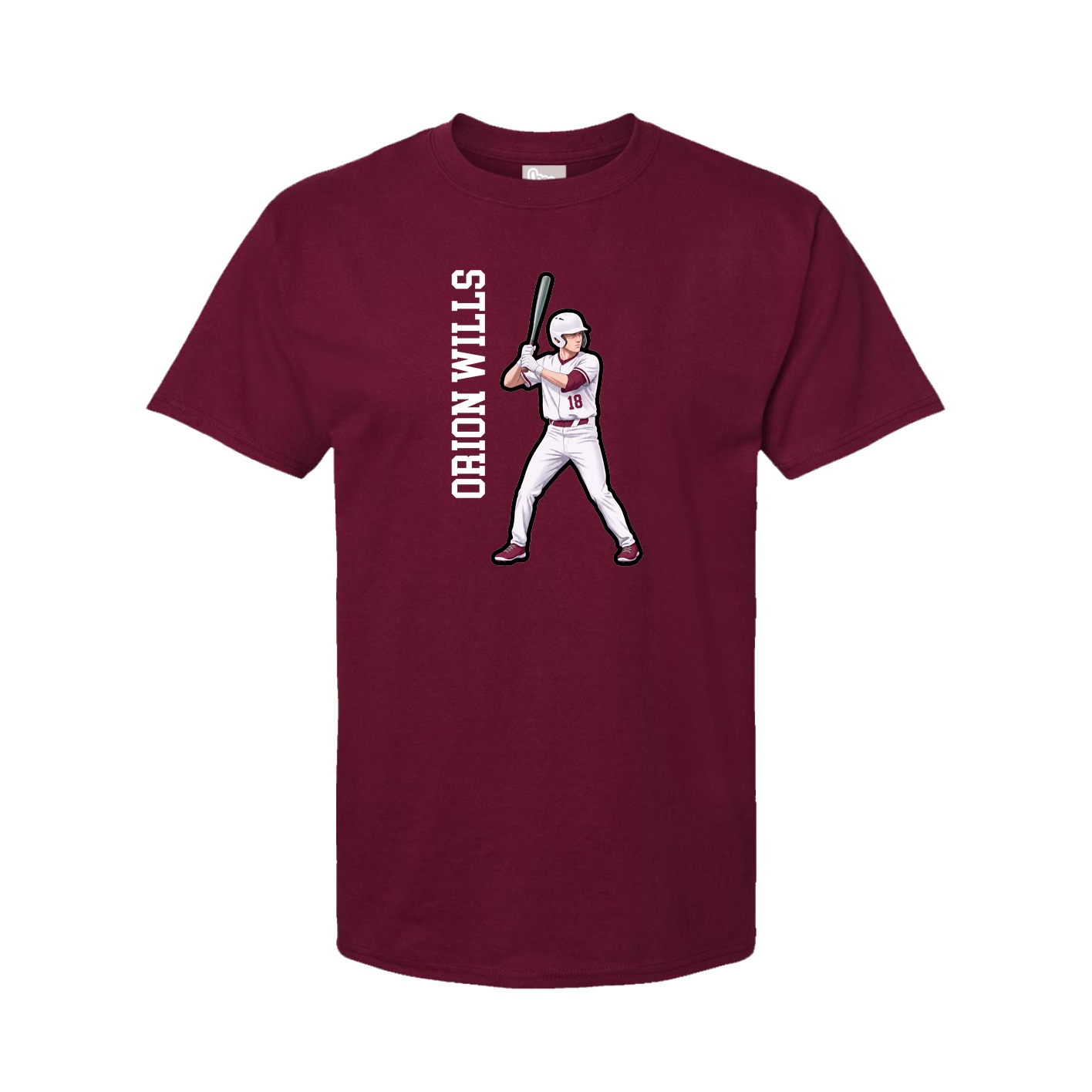 Tee — Name Vertical in Cardinal
