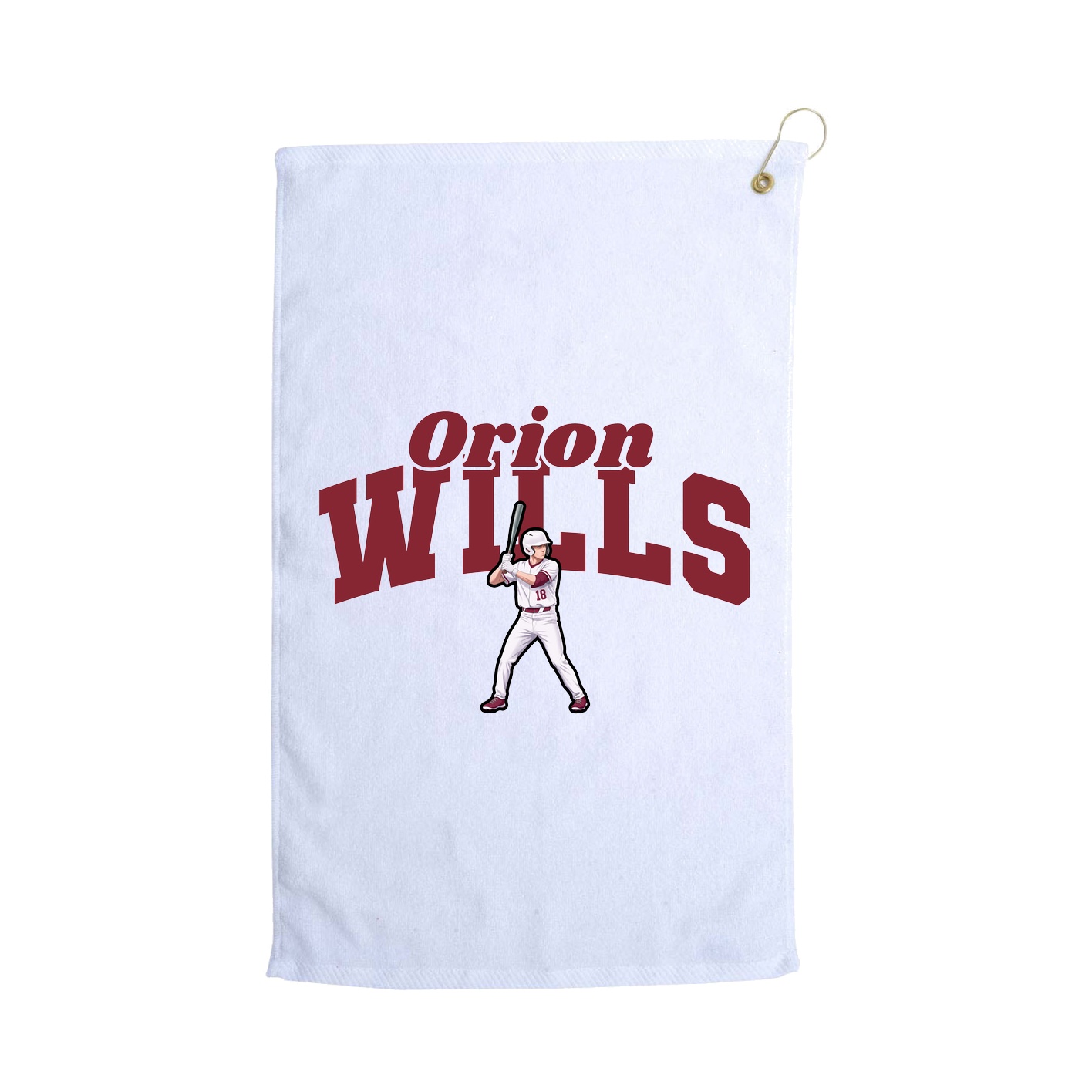 Golf Towel — Signature Arch in White