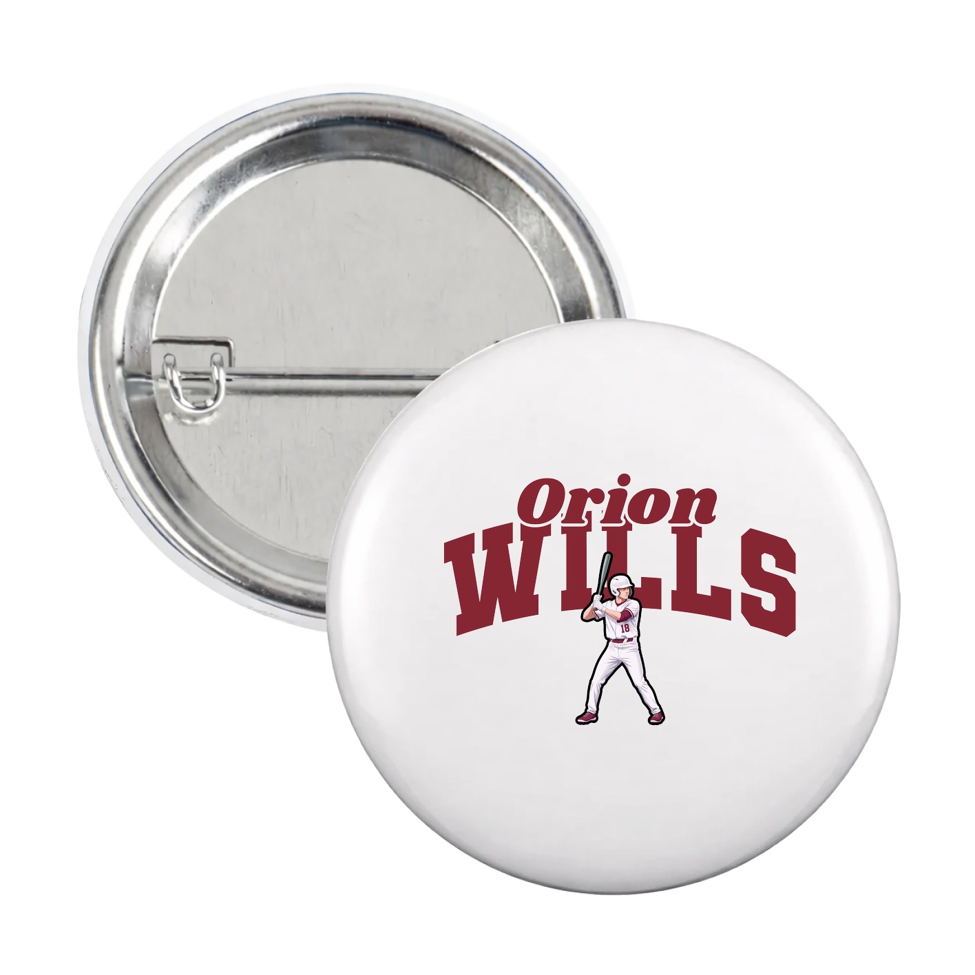 Game Day Button — Signature Arch in White